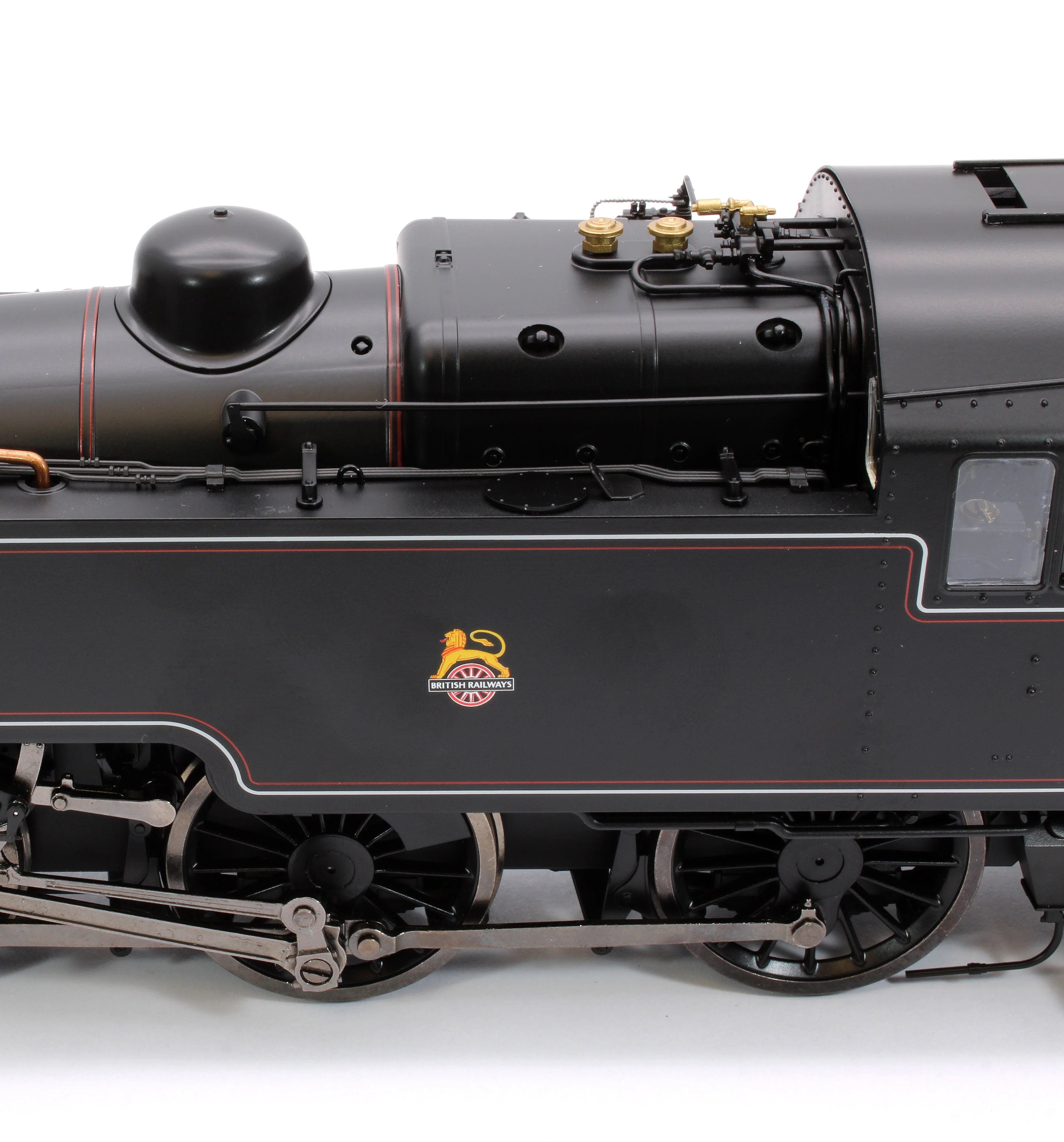 LHT-S-8202US British Railways Standard 3MT 2-6-2T Lined Black Early Crest Unnumbered - Steam Tank Locomotive - DCC Sound - Image 8
