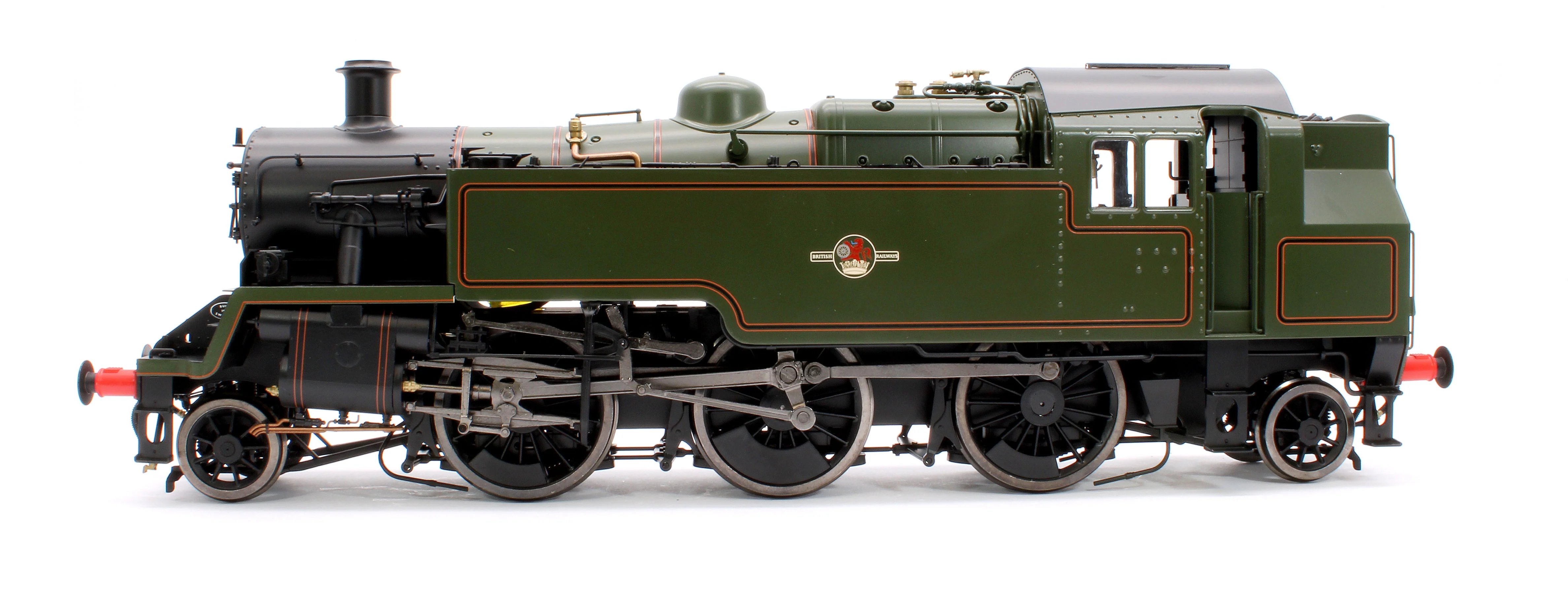 LHT-S-8208UD British Railways Standard 3MT 2-6-2T Lined Green Late Crest Unnumbered - Steam Tank Locomotive - DCC Fitted - Image 2