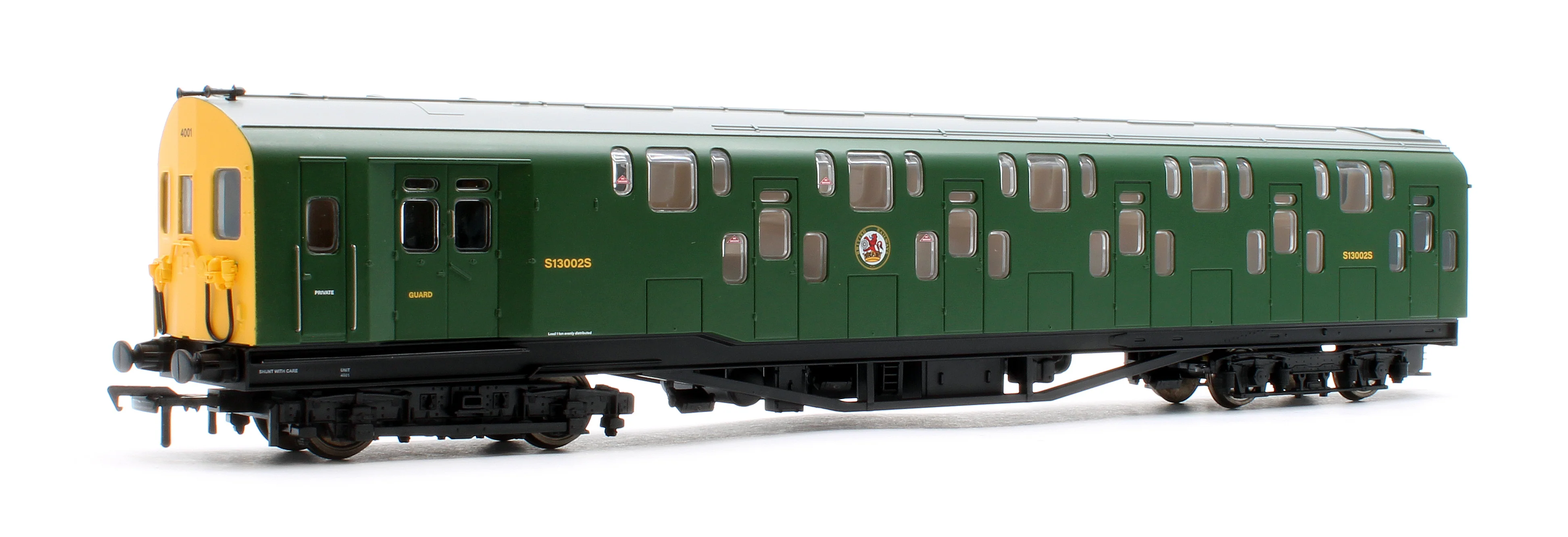 Bulleid Class 4DD Double Decker 4 Car EMU 4001/4901 BR Green with Full Yellow Ends - Image 10