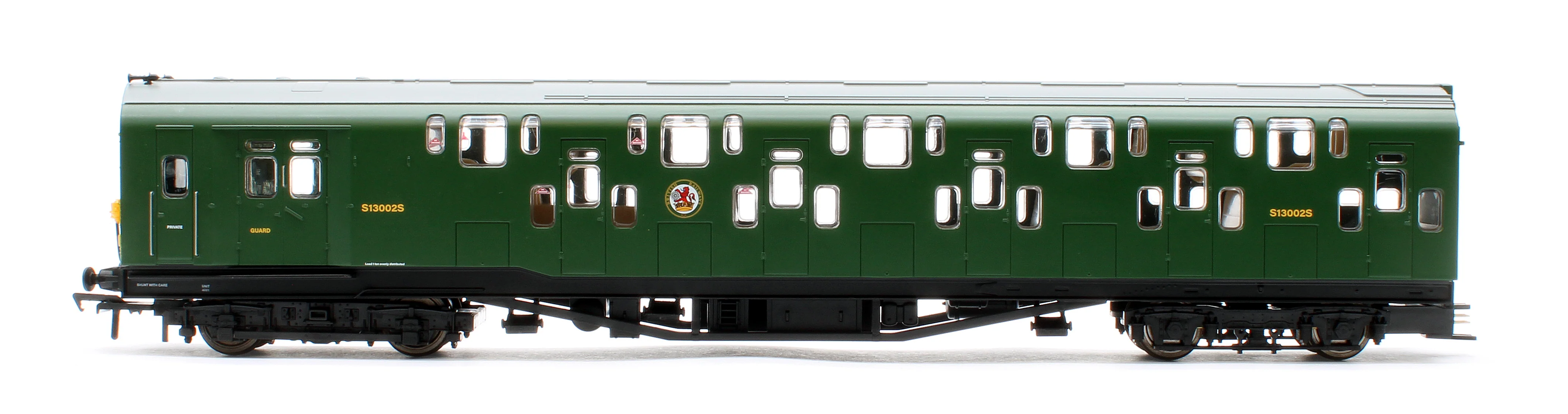 Bulleid Class 4DD Double Decker 4 Car EMU 4001/4901 BR Green with Full Yellow Ends - Image 11