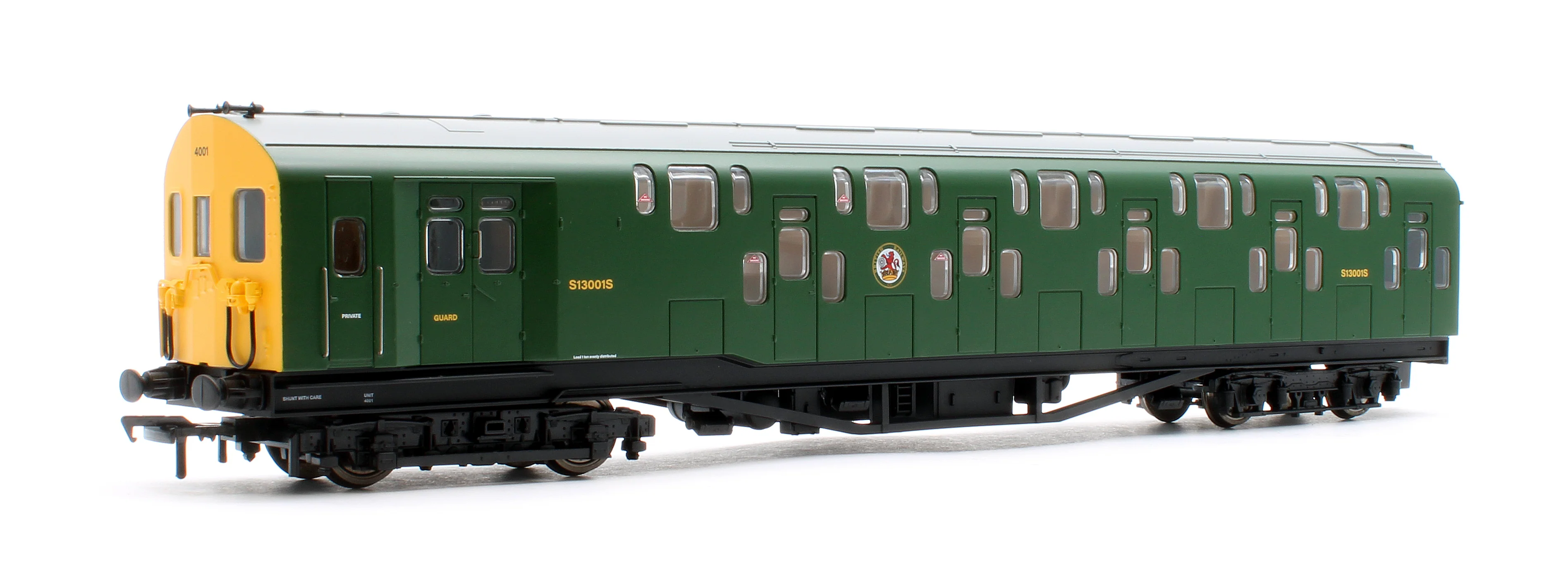 Bulleid Class 4DD Double Decker 4 Car EMU 4001/4901 BR Green with Full Yellow Ends - Image 4