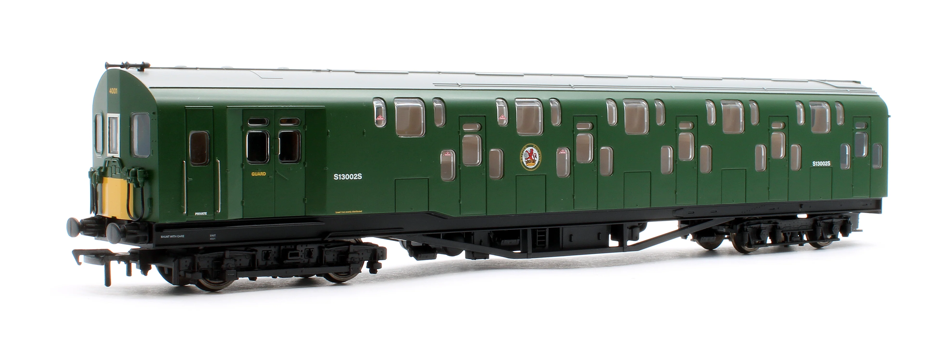 KRM-4DD-OO-S-1-G1 Bulleid Class 4DD Double Decker 4 Car EMU 4001/4901 BR Green with Small Yellow Ends - Sound Fitted - Image 4