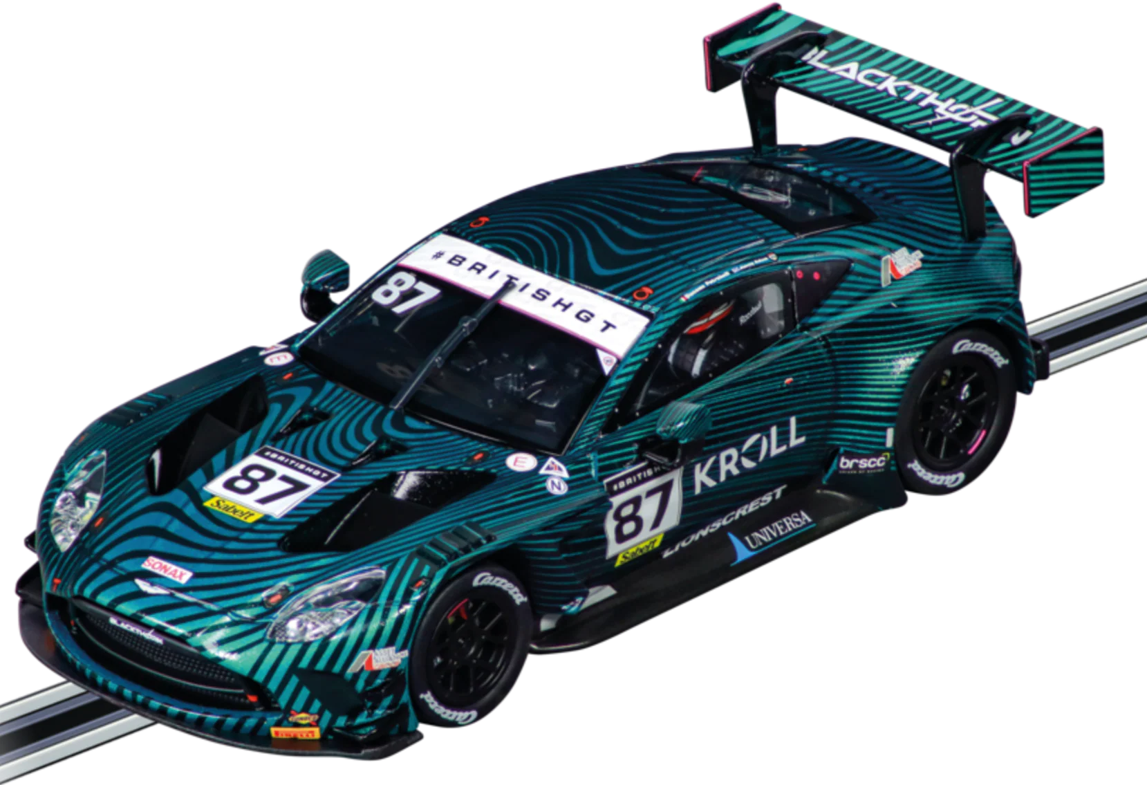 20027804 Carrera Evolution Aston Martin Vantage AMR GT3 Evo "Blackthorn AMR, No.87" British GT 2024