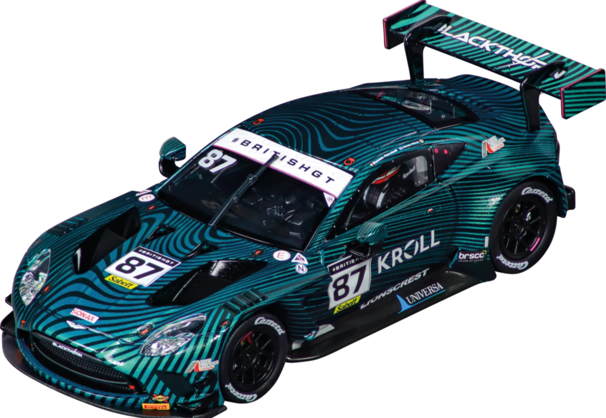 20027804 Carrera Evolution Aston Martin Vantage AMR GT3 Evo "Blackthorn AMR, No.87" British GT 2024 - Image 2