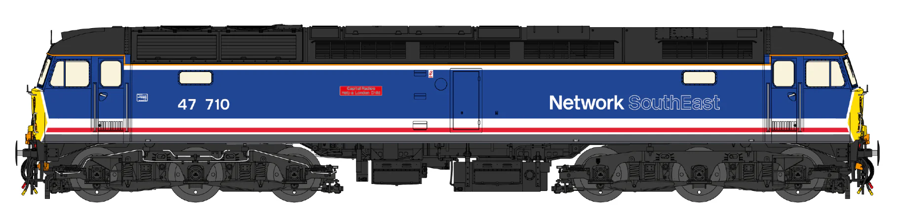 Class 47 Revised Network SouthEast No.47710 Diesel Locomotive - Image 3