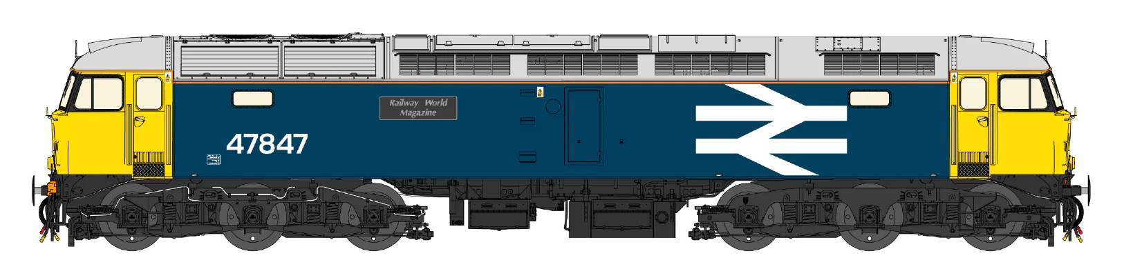 Class 47 BR Blue/Large Logo Cross Country Farewell No.47840/847 Diesel Locomotive Twin Pack - DCC Sound - Image 3