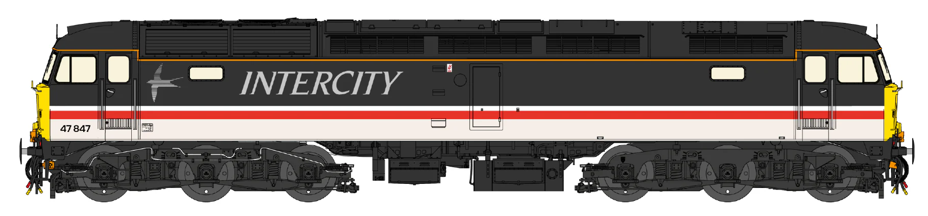Class 47 Intercity Swallow No.47847 Diesel Locomotive - DCC Sound