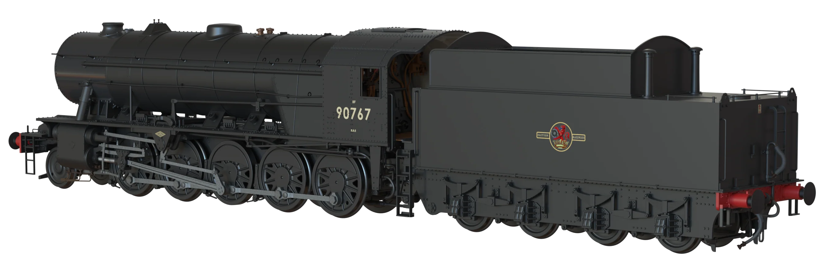 C1006CS WD Austerity 2-10-0 BR Black Late Crest No.90767 Steam Locomotive - DCC Sound - Image 6