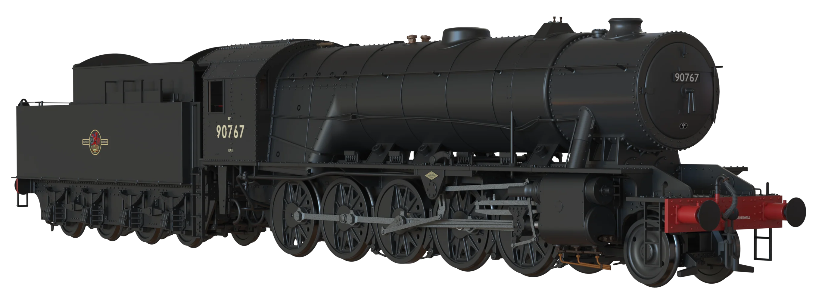 C1006CS WD Austerity 2-10-0 BR Black Late Crest No.90767 Steam Locomotive - DCC Sound - Image 8