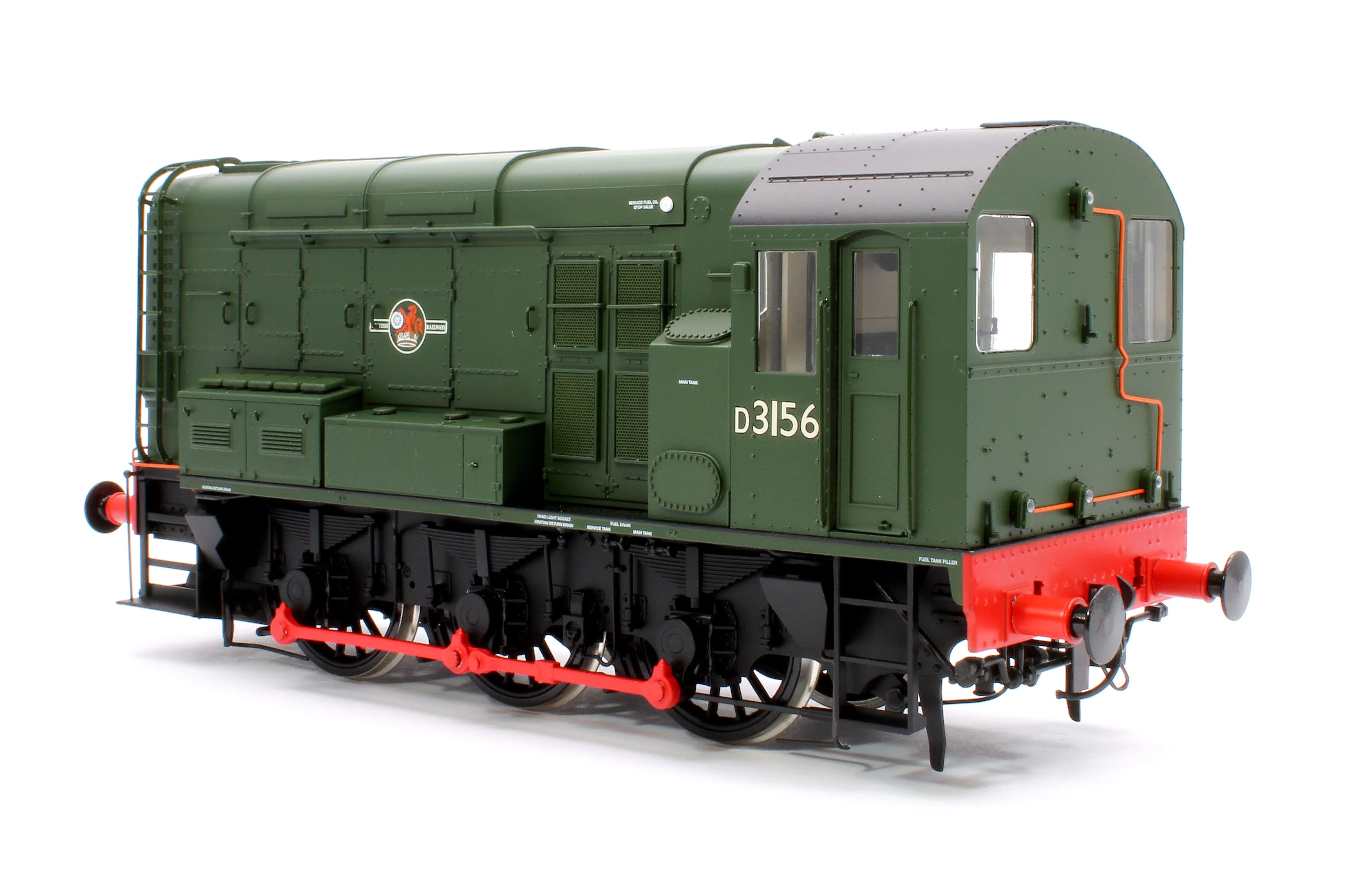 7D-008-018D Class 08 D3156 BR Green Late Crest No Warning Panels Diesel Shunter Locomotive - DCC Fitted - Image 2
