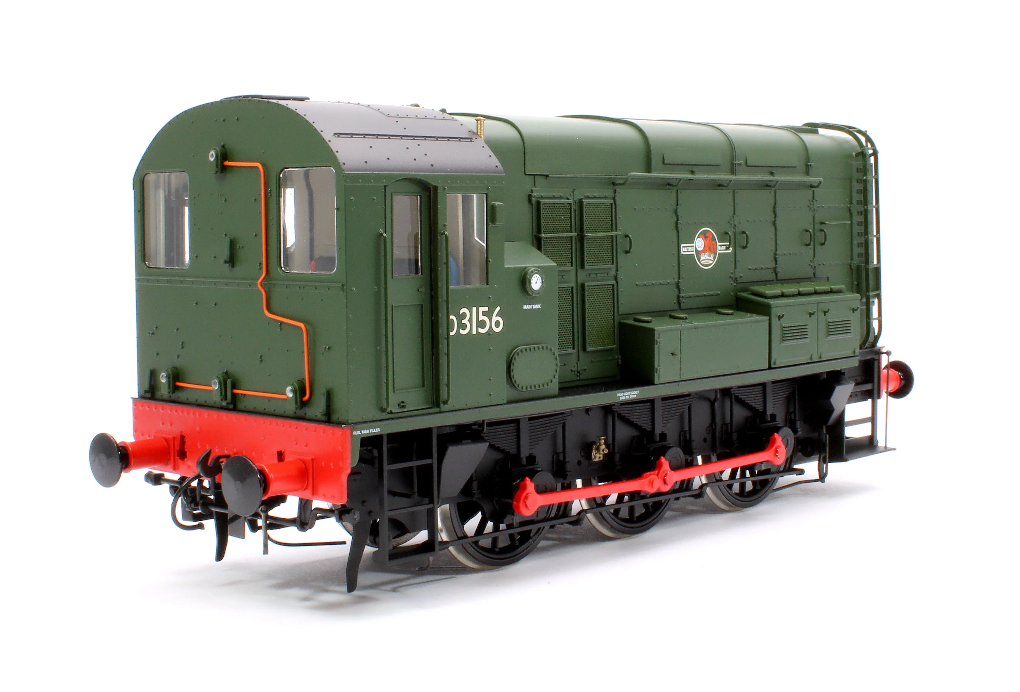 7D-008-018D Class 08 D3156 BR Green Late Crest No Warning Panels Diesel Shunter Locomotive - DCC Fitted - Image 3