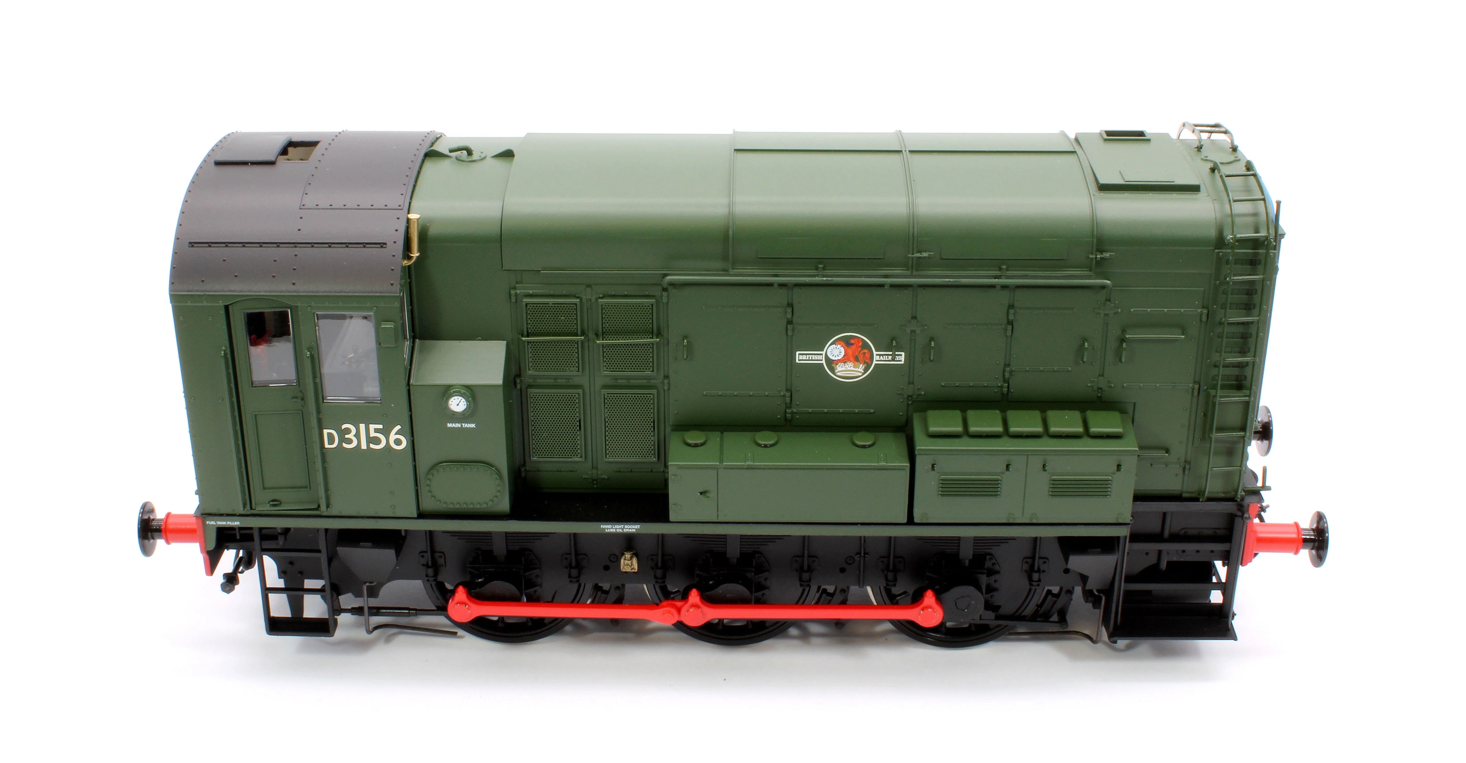 7D-008-018S Class 08 D3156 BR Green Late Crest No Warning Panels Diesel Shunter Locomotive - DCC Sound - Image 10