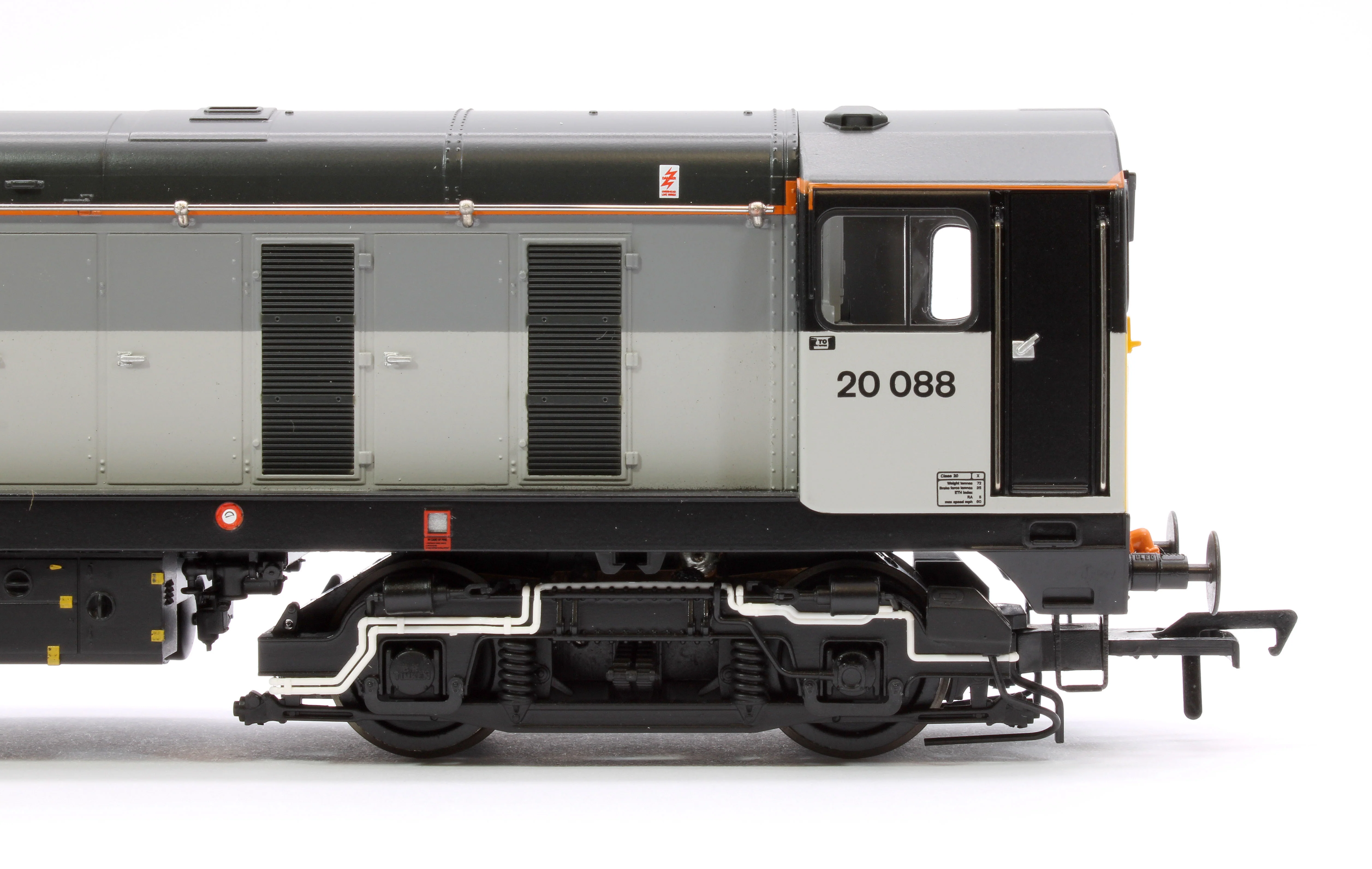 35-361SF Class 20/0 Disc Headcode 20088 BR Railfreight Sector Unbranded Diesel Locomotive - DCC Sound - Image 7