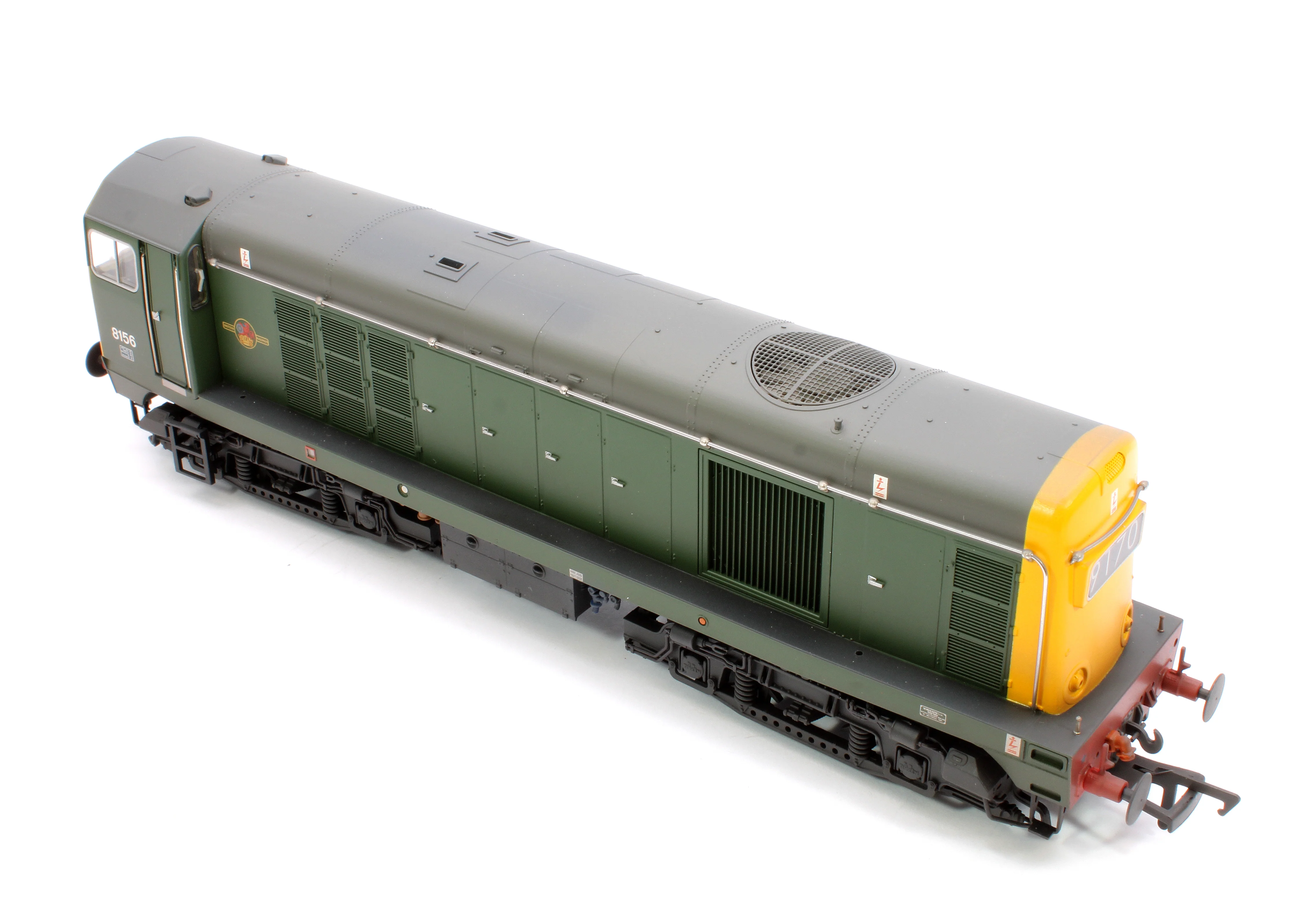 Class 20/0 Headcode Box 8156 BR Green (Full Yellow Ends) Diesel Locomotive - Weathered - Image 10