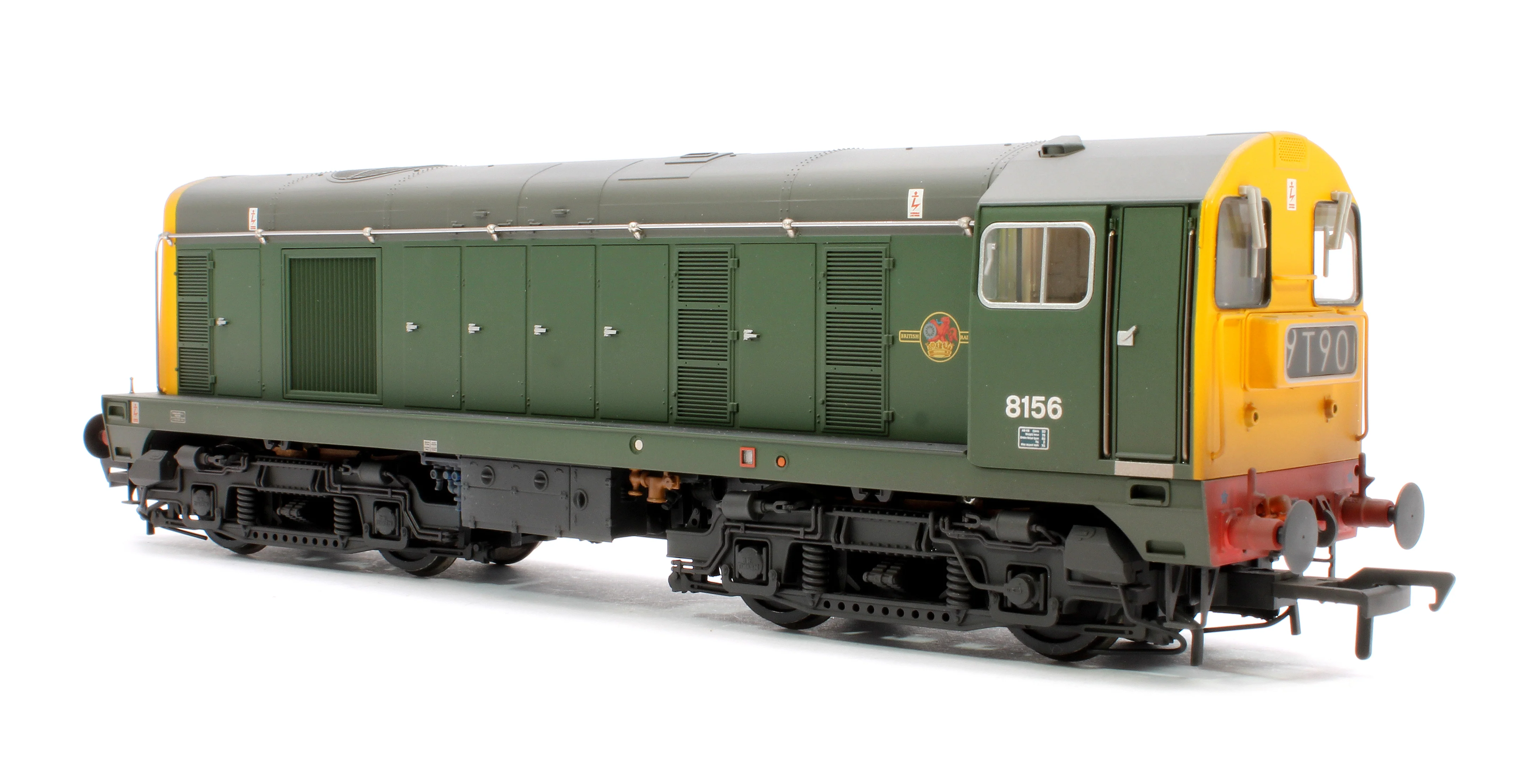 Class 20/0 Headcode Box 8156 BR Green (Full Yellow Ends) Diesel Locomotive - Weathered - Image 3
