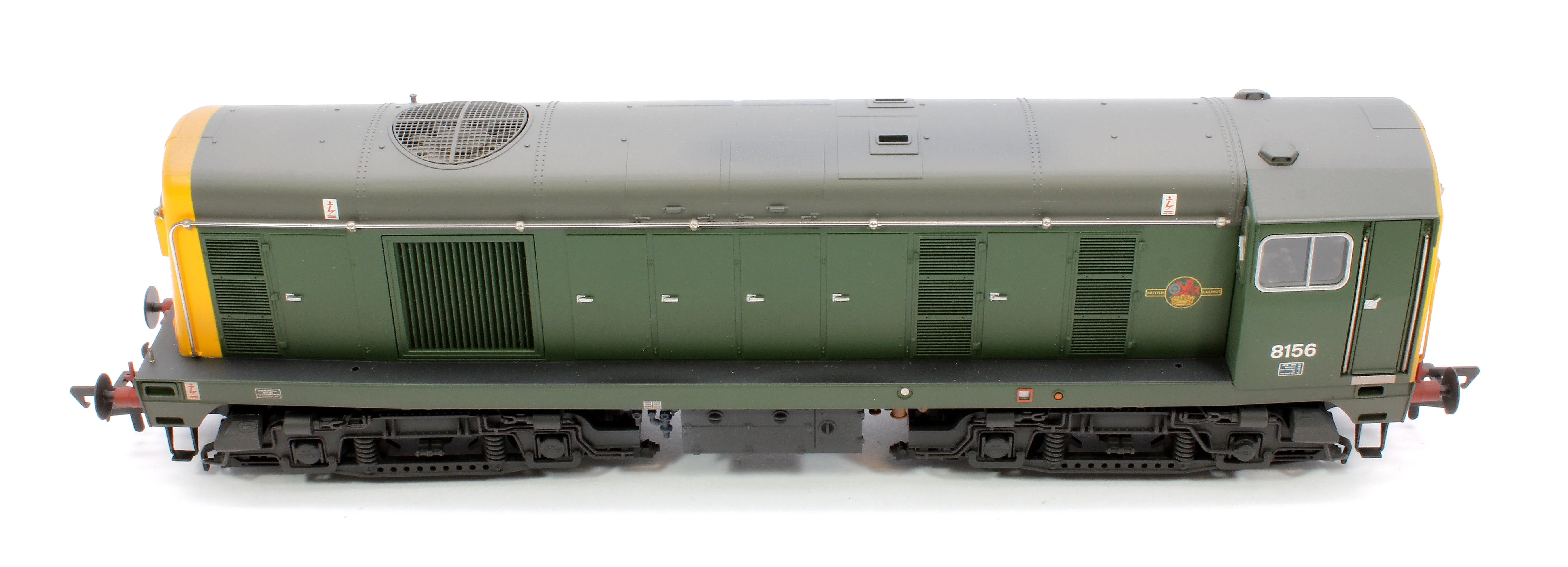 Class 20/0 Headcode Box 8156 BR Green (Full Yellow Ends) Diesel Locomotive - Weathered - Image 9