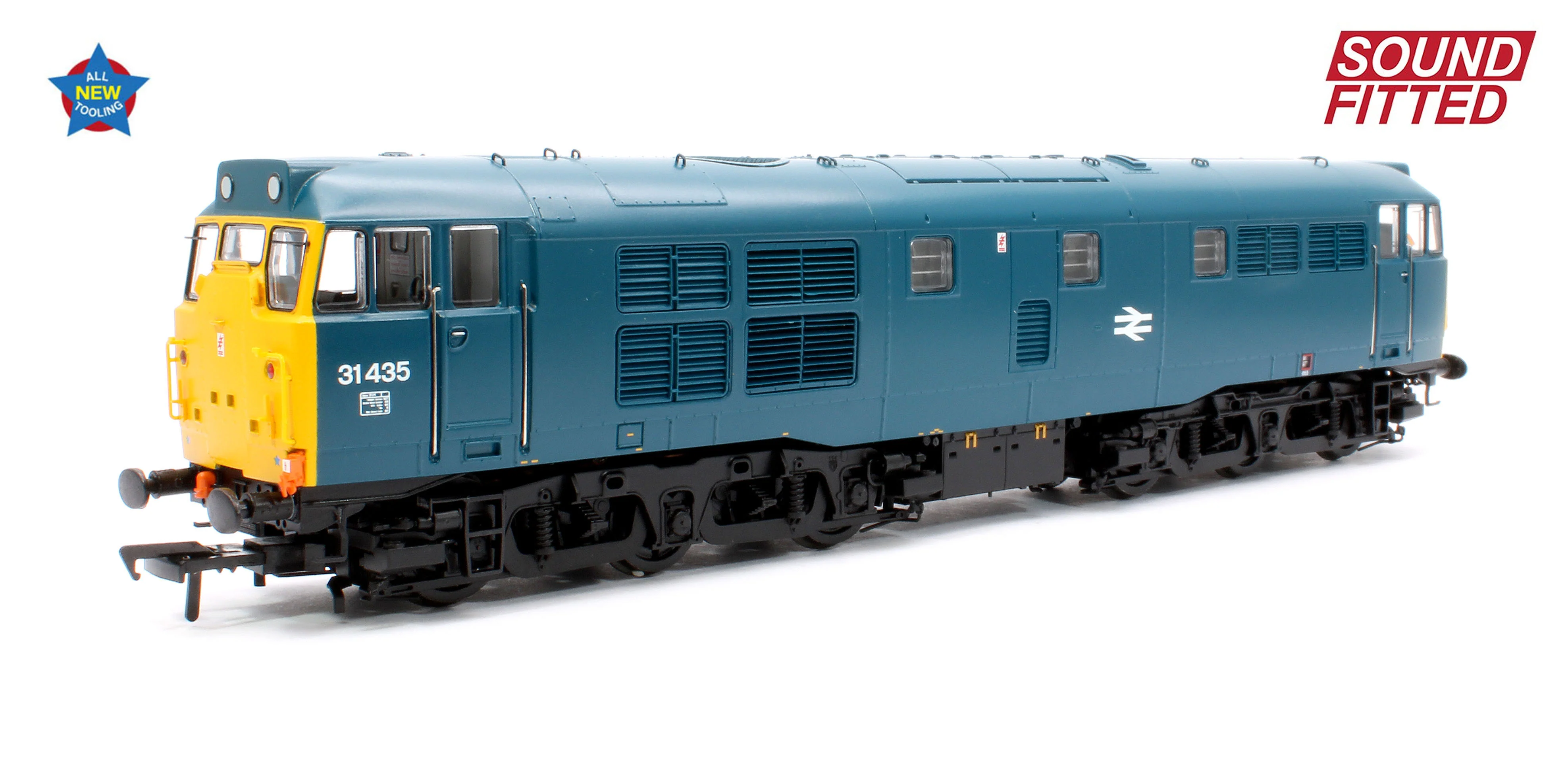 35-825SF Class 31/4 Refurbished 31435 BR Blue Diesel Locomotive - DCC Sound