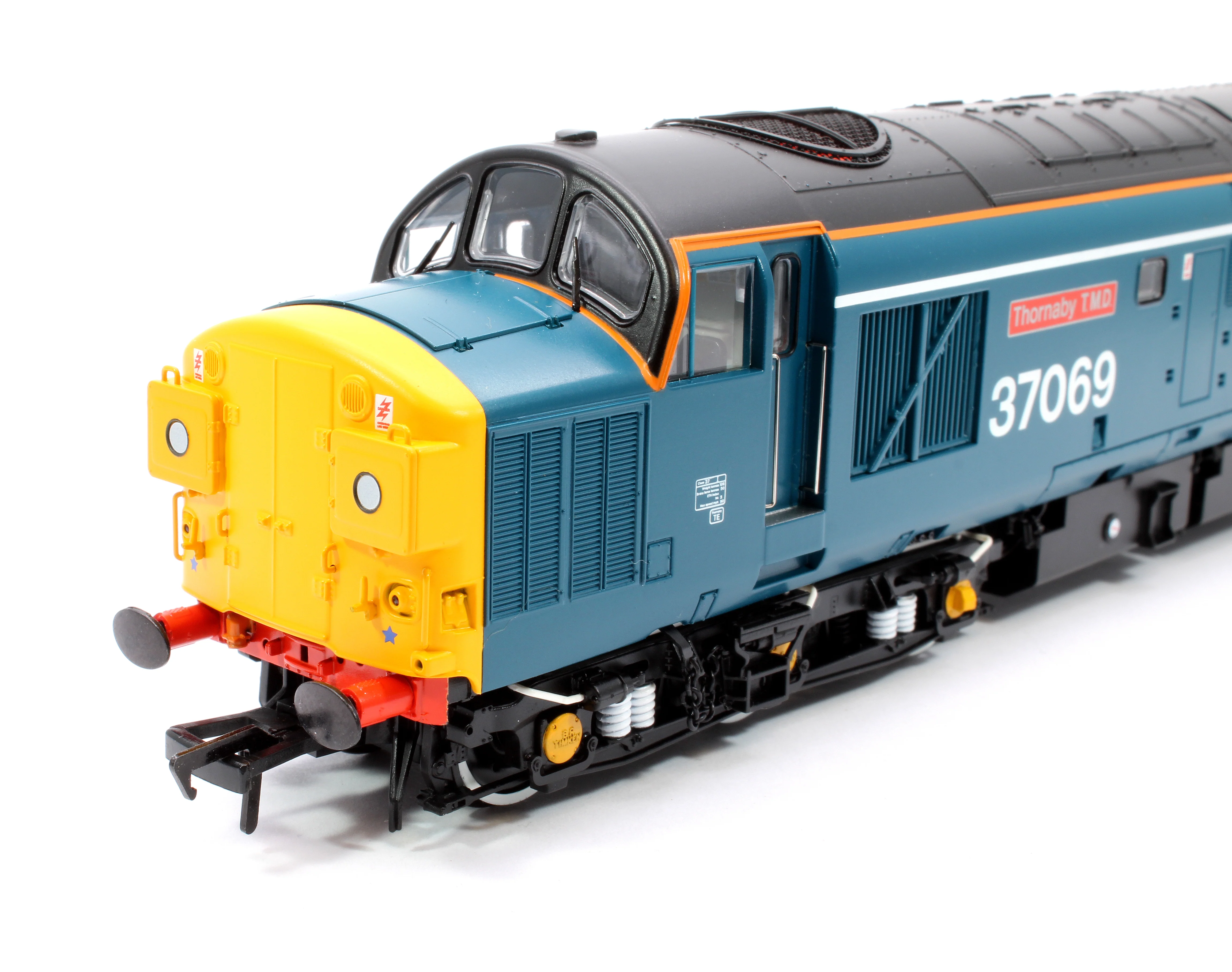 Class 37/0 Split Headcode 37069 'Thornaby TMD' BR Blue (White Stripe) Diesel Locomotive - Image 8