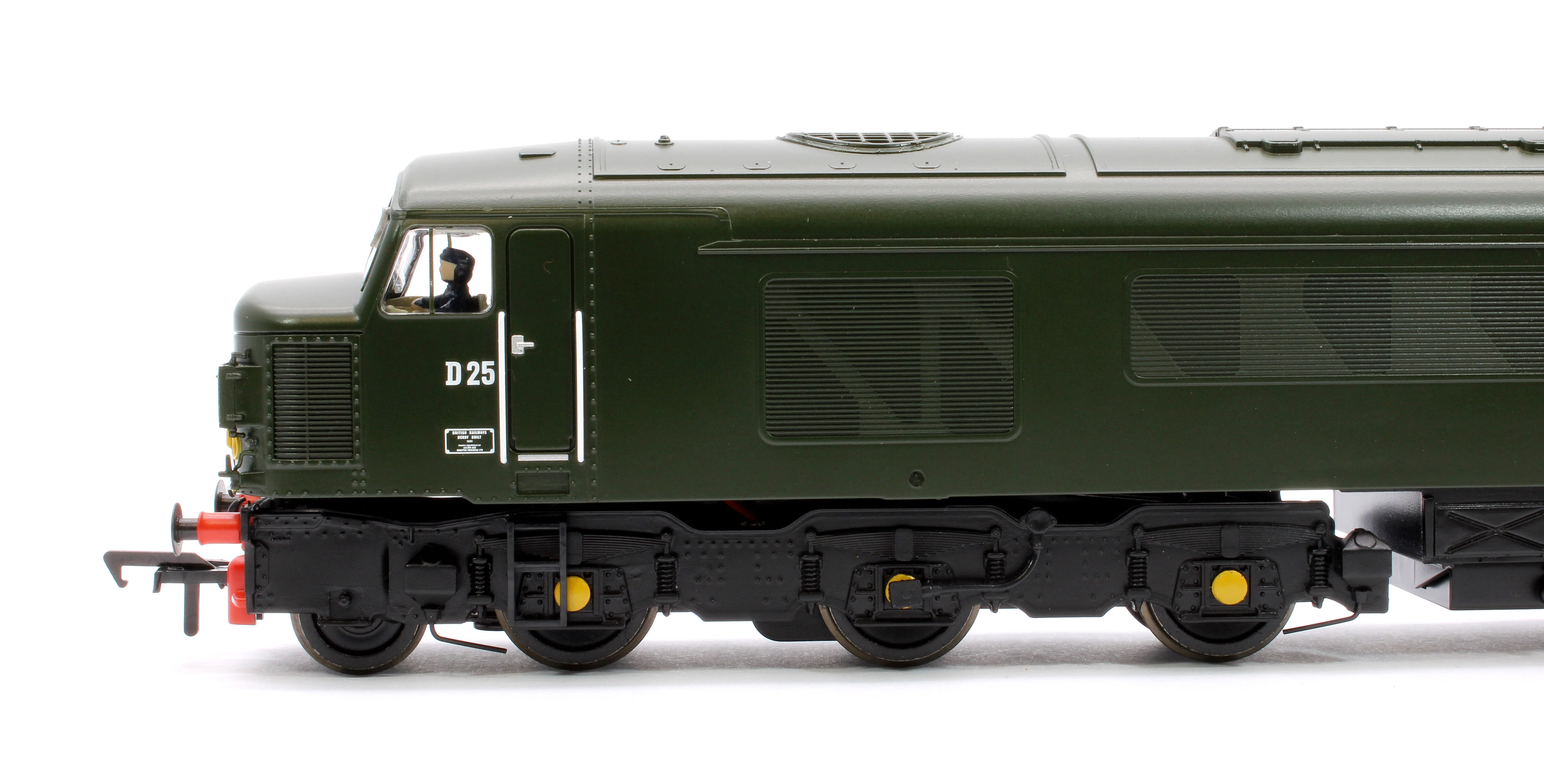 32-679A Class 45 Split Headcode D25 BR Plain Green (Small Yellow Panels) Diesel Locomotive - Image 6