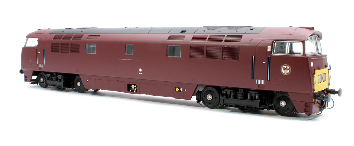 4D-003-021S Class 52 Western Invader BR Maroon Small Yellow Panels D1009 Diesel Locomotive - DCC Sound - Image 4