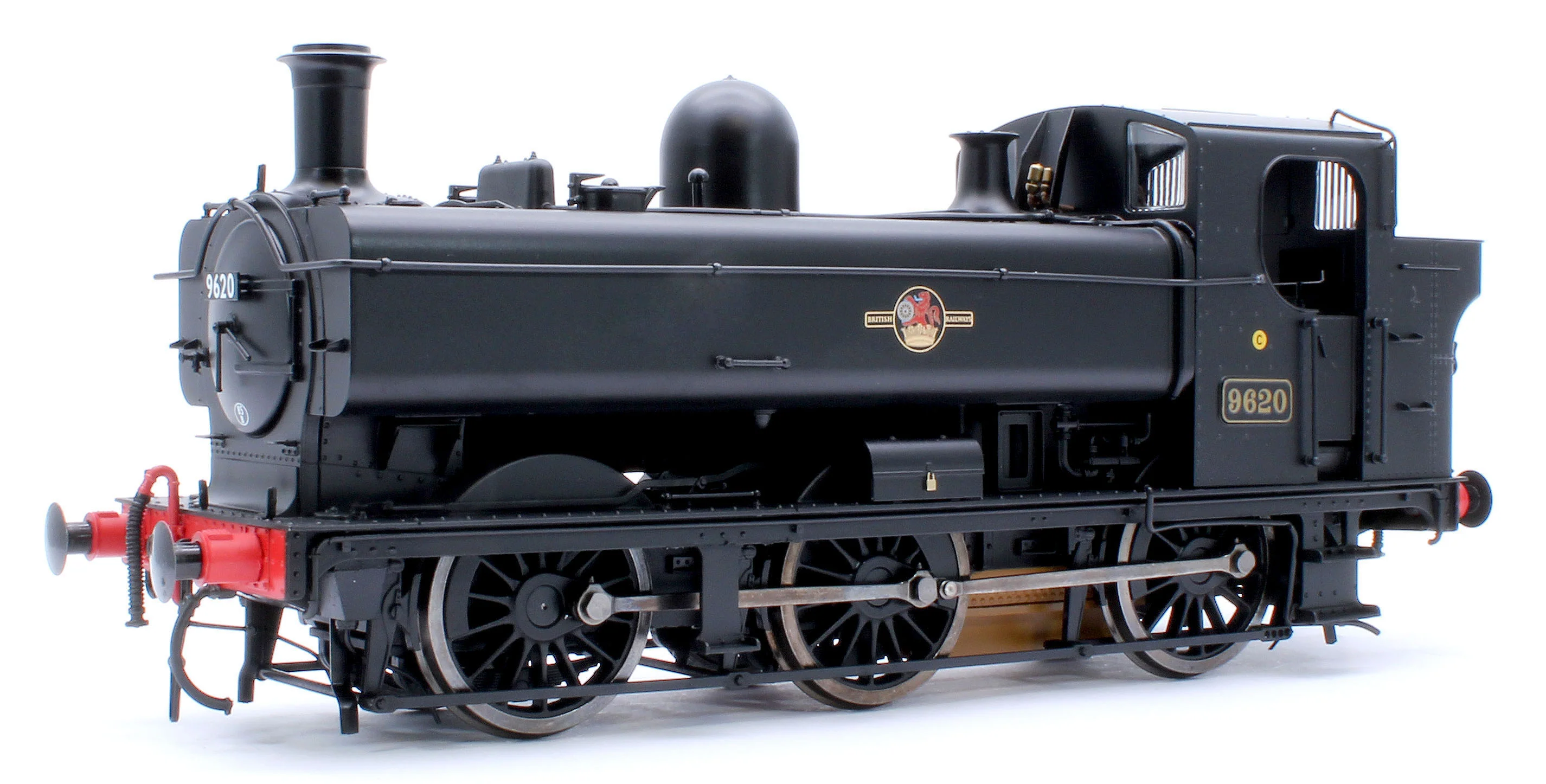 7S-007-021D Class 57xx Pannier BR Black Late Crest 9620 - Steam Tank Locomotive - DCC Fitted