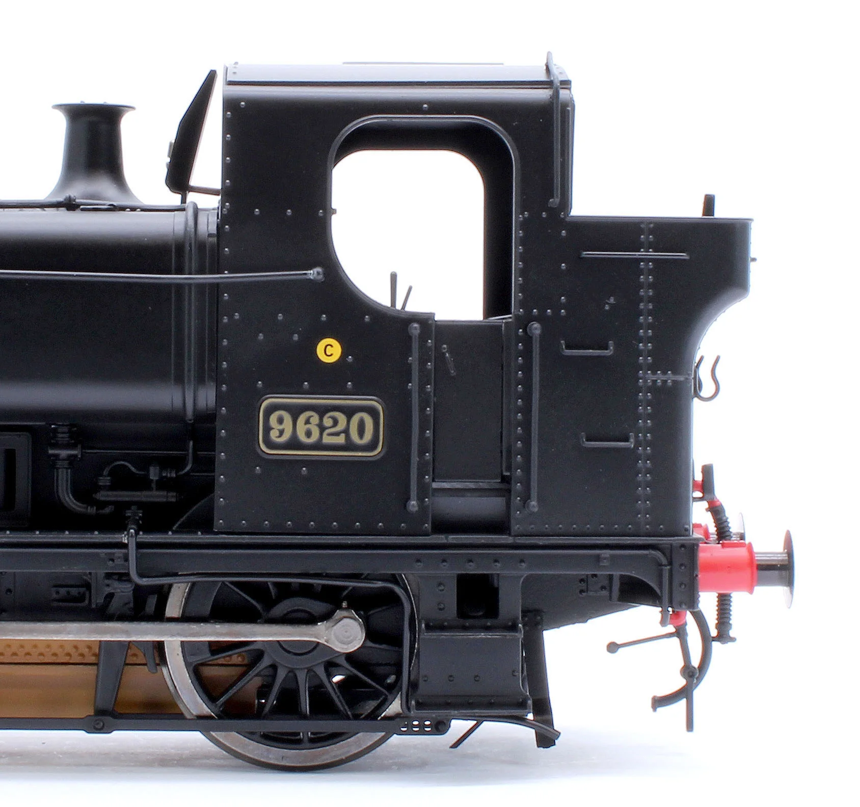 7S-007-021S Class 57xx Pannier BR Black Late Crest 9620 - Steam Tank Locomotive - Sound Fitted - Image 8