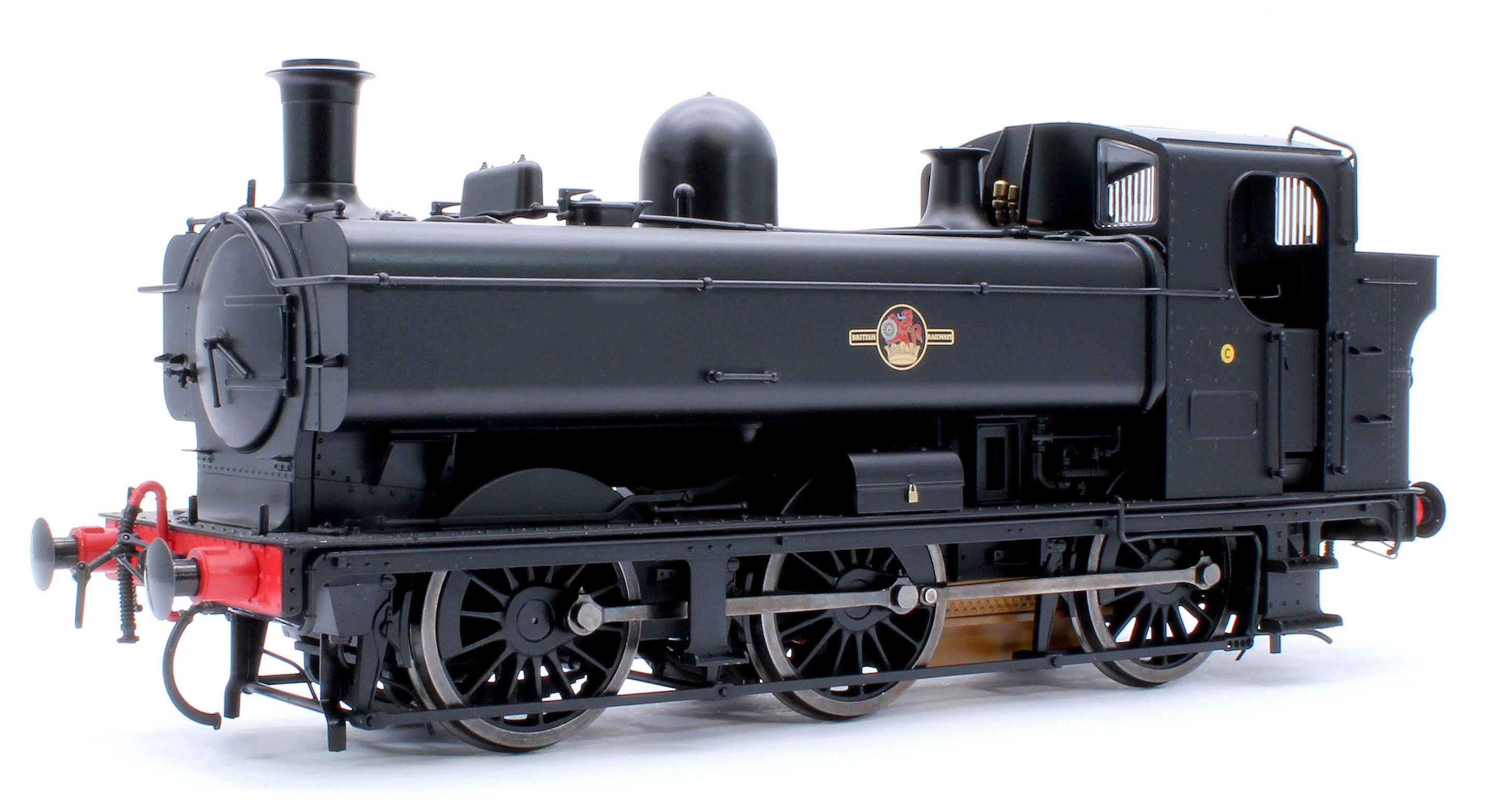 7S-007-021U Class 57xx Pannier BR Black Late Crest Unnumbered - Steam Tank Locomotive