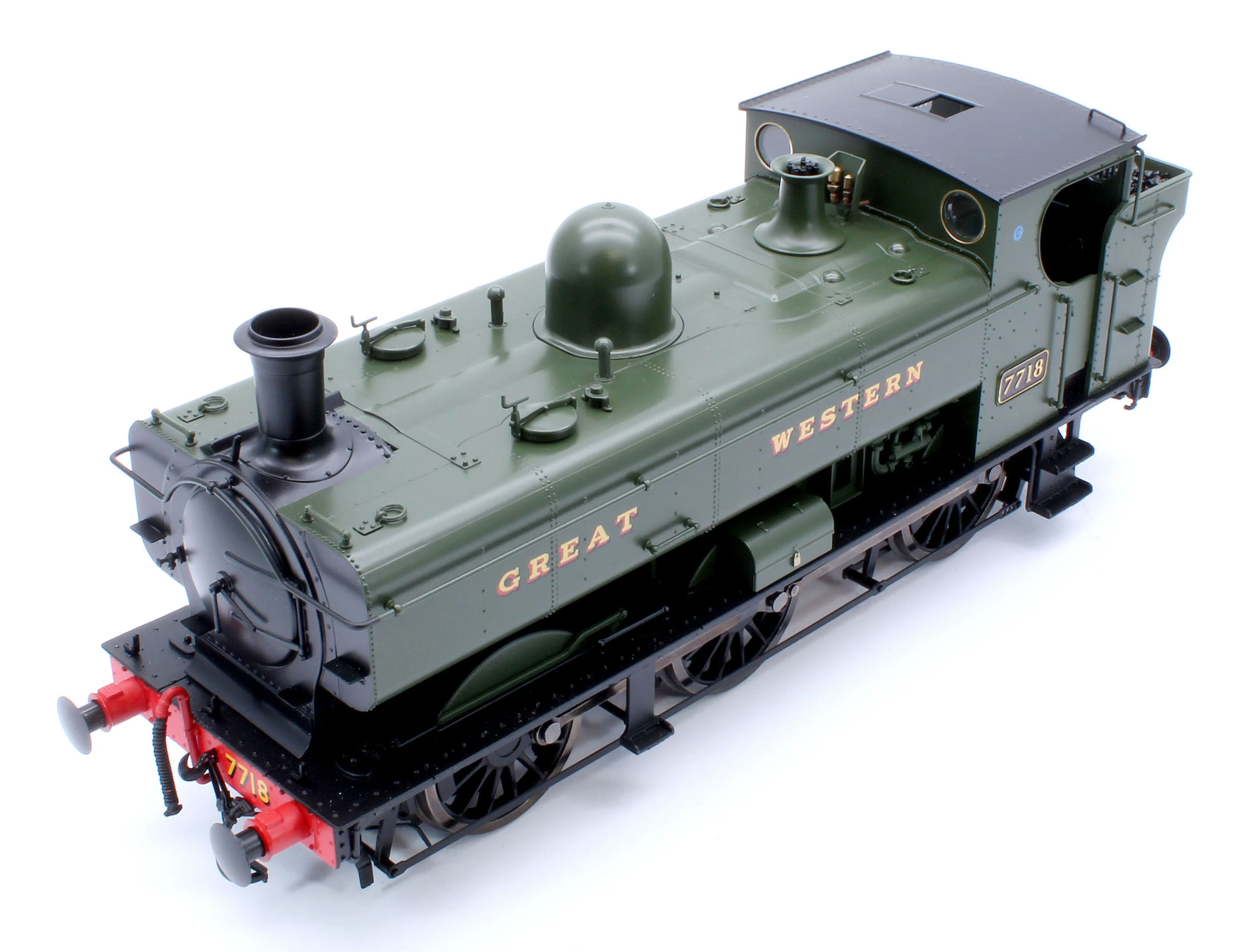 7S-007-013 Class 57xx Pannier 'Great Western' Green 7718 - Steam Tank Locomotive - Image 11