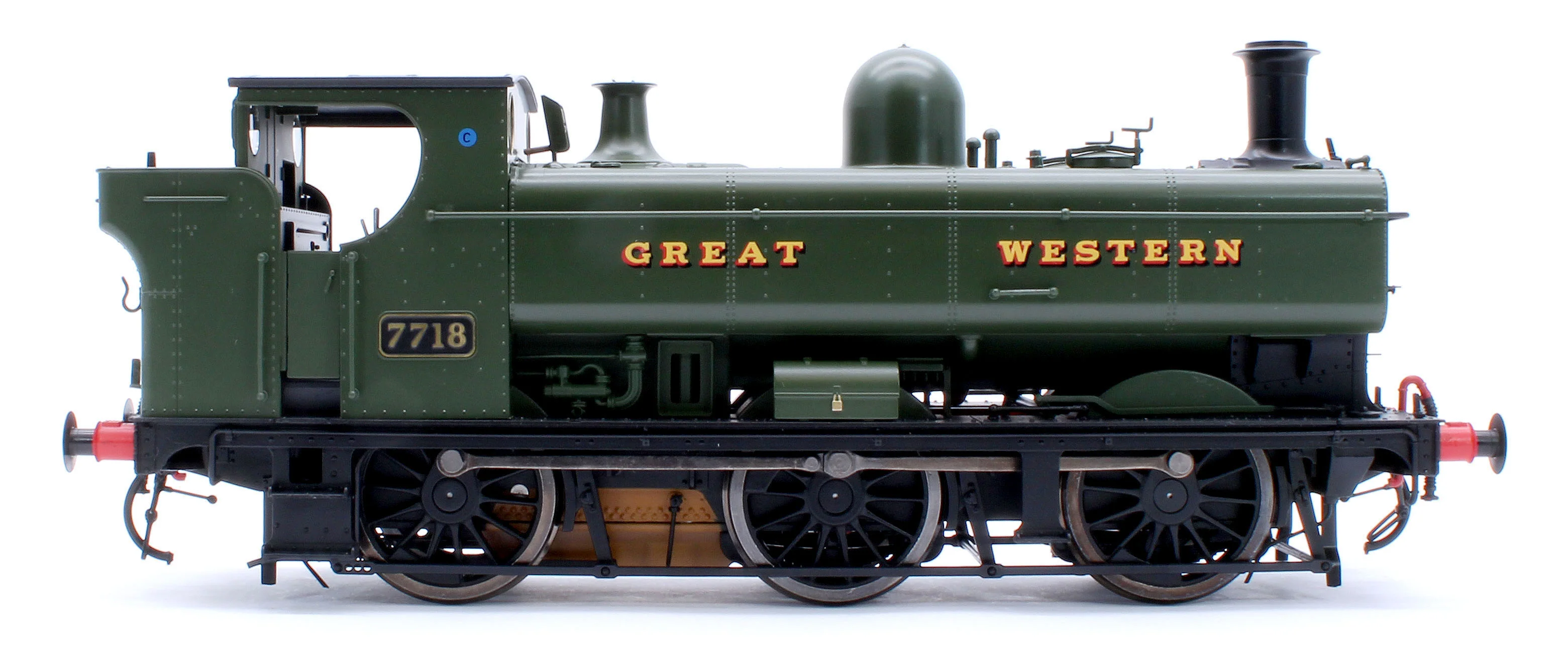 7S-007-013D Class 57xx Pannier 'Great Western' Green 7718 - Steam Tank Locomotive - DCC Fitted - Image 5