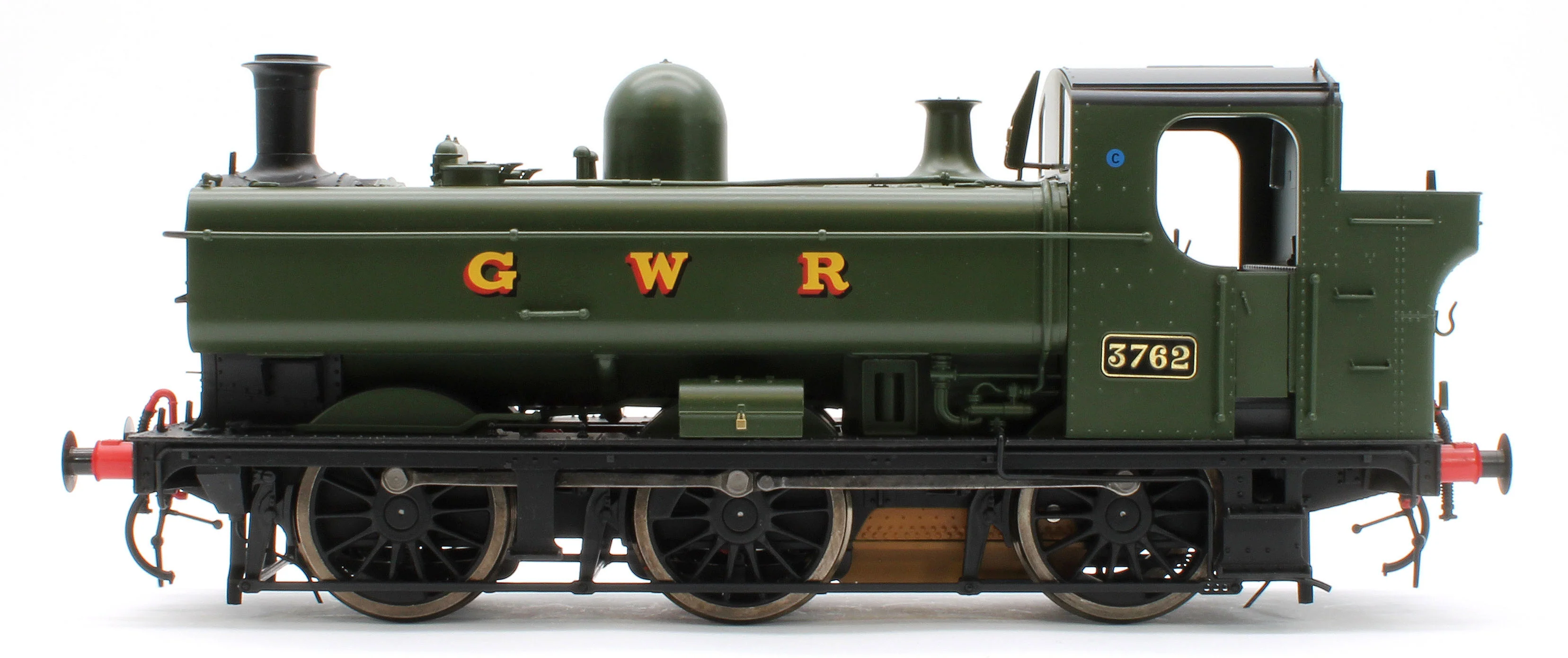 7S-007-015 Class 57xx Pannier 'GWR' Green 3762 - Steam Tank Locomotive - Image 2