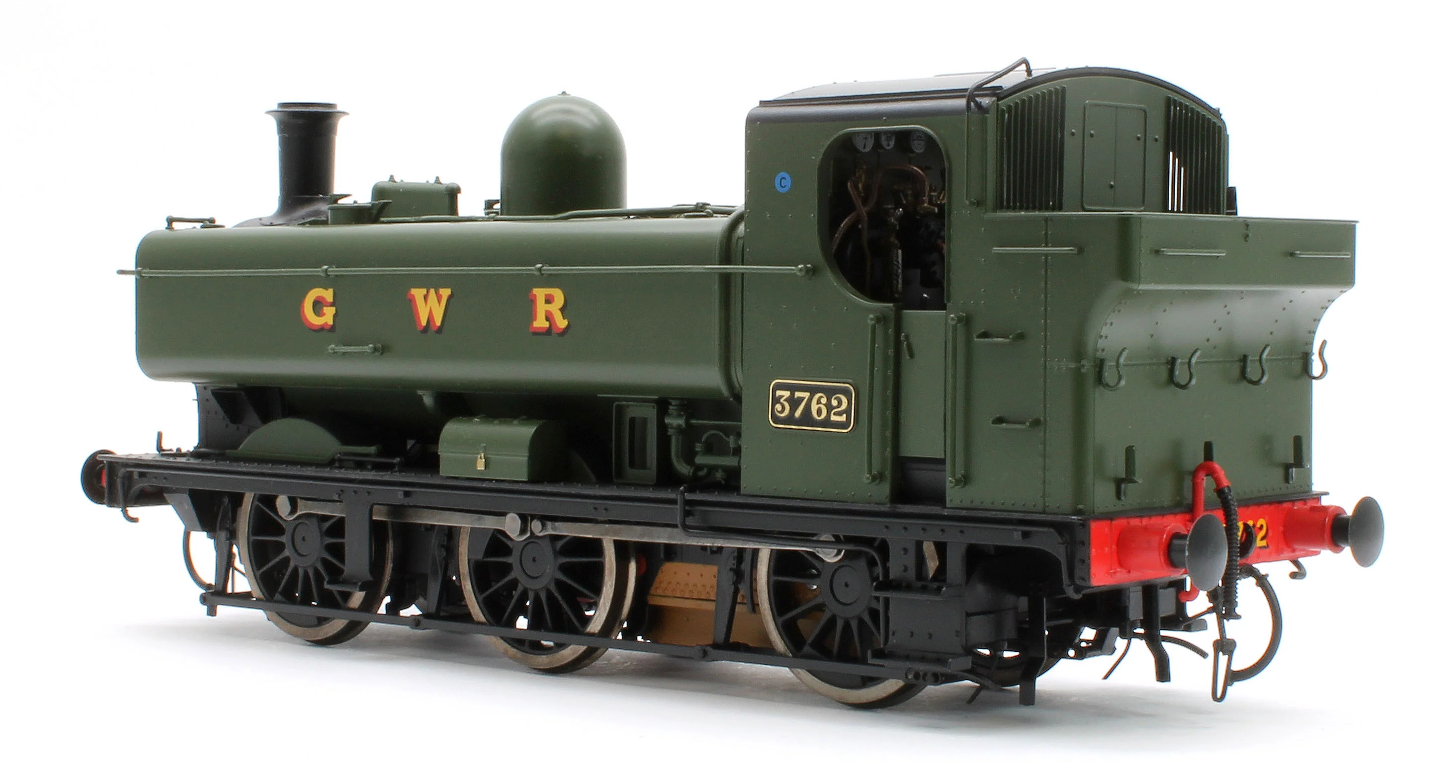 7S-007-015 Class 57xx Pannier 'GWR' Green 3762 - Steam Tank Locomotive - Image 3