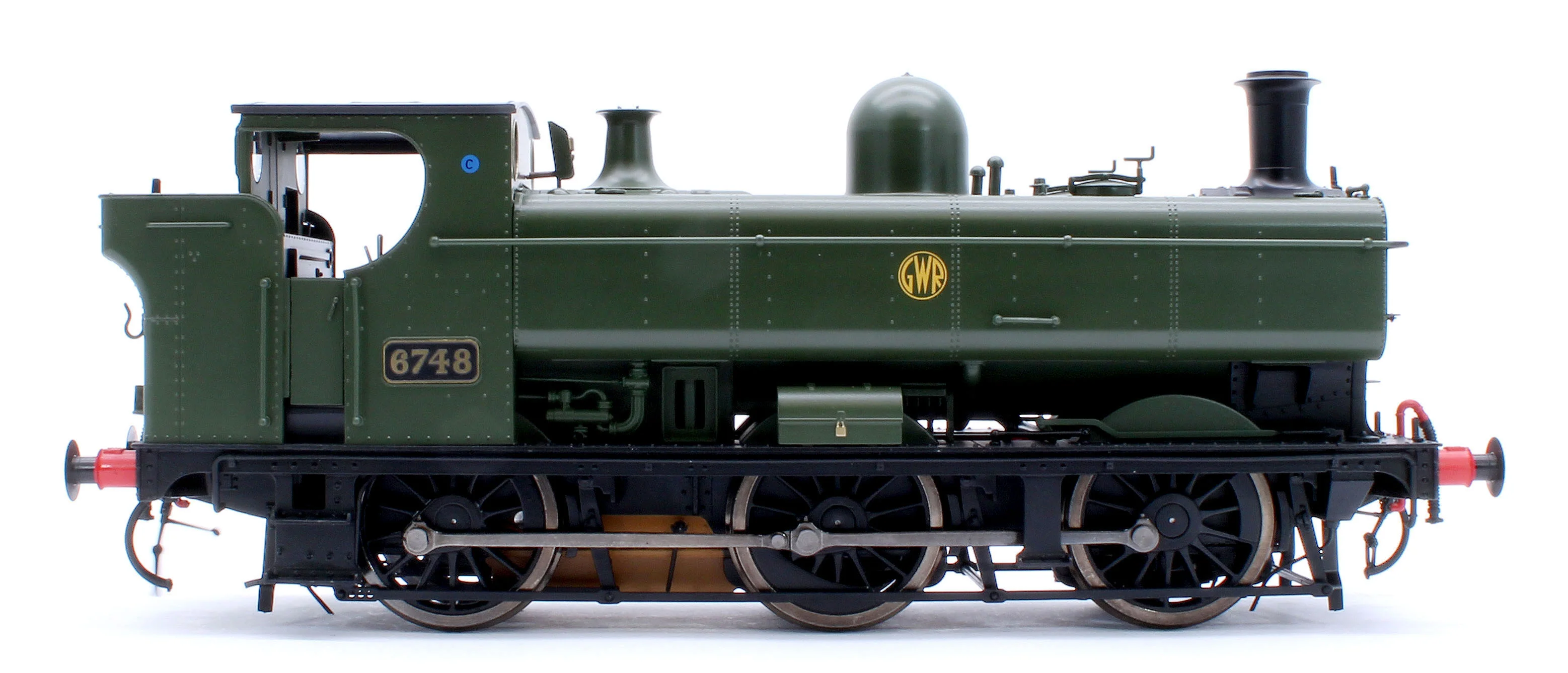 7S-007-014D Class 57xx Pannier GWR Shirtbutton Green 6748 - Steam Tank Locomotive - DCC Fitted - Image 5