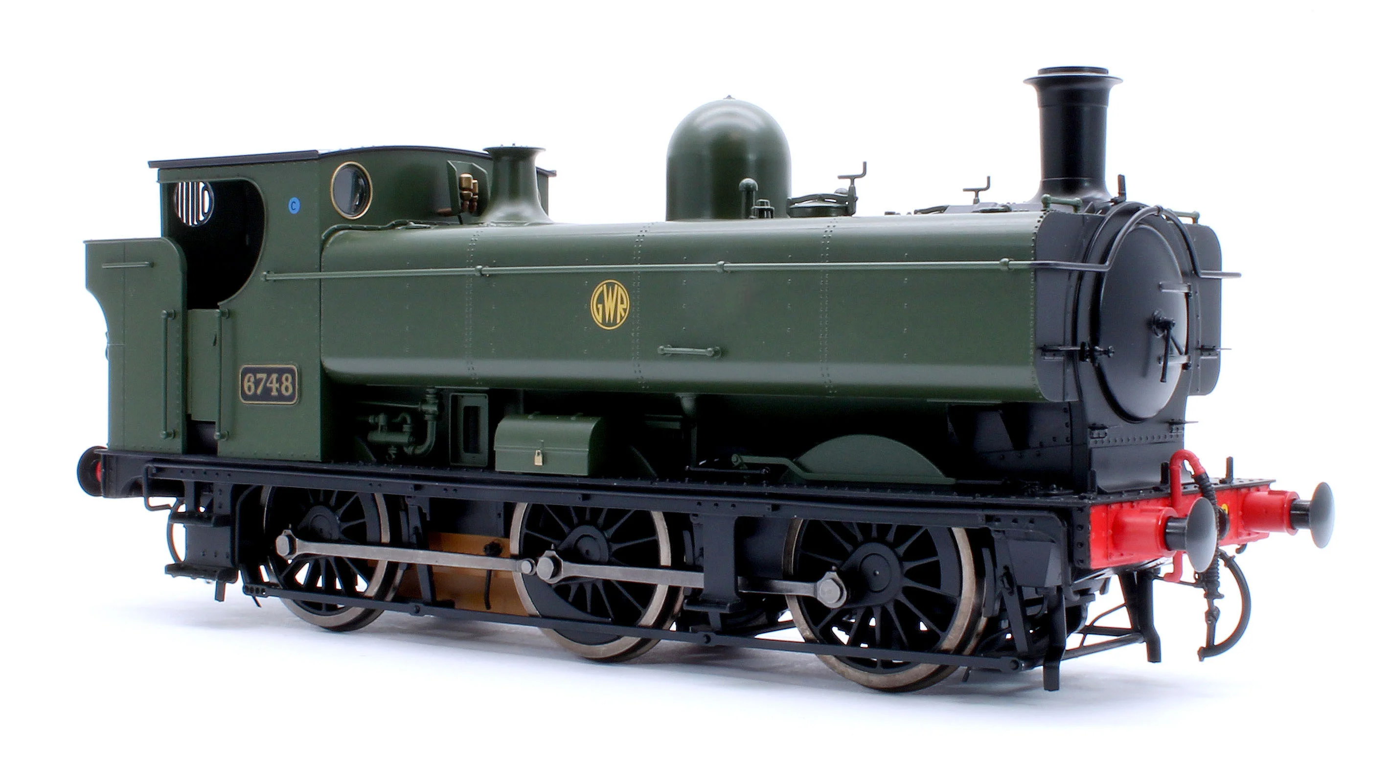 7S-007-014D Class 57xx Pannier GWR Shirtbutton Green 6748 - Steam Tank Locomotive - DCC Fitted - Image 6