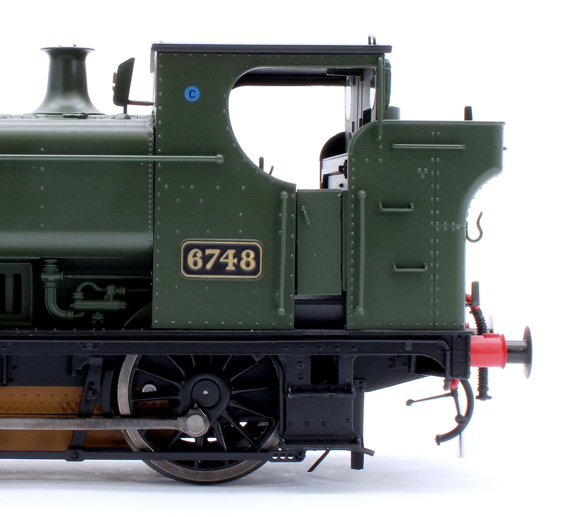 7S-007-014D Class 57xx Pannier GWR Shirtbutton Green 6748 - Steam Tank Locomotive - DCC Fitted - Image 8