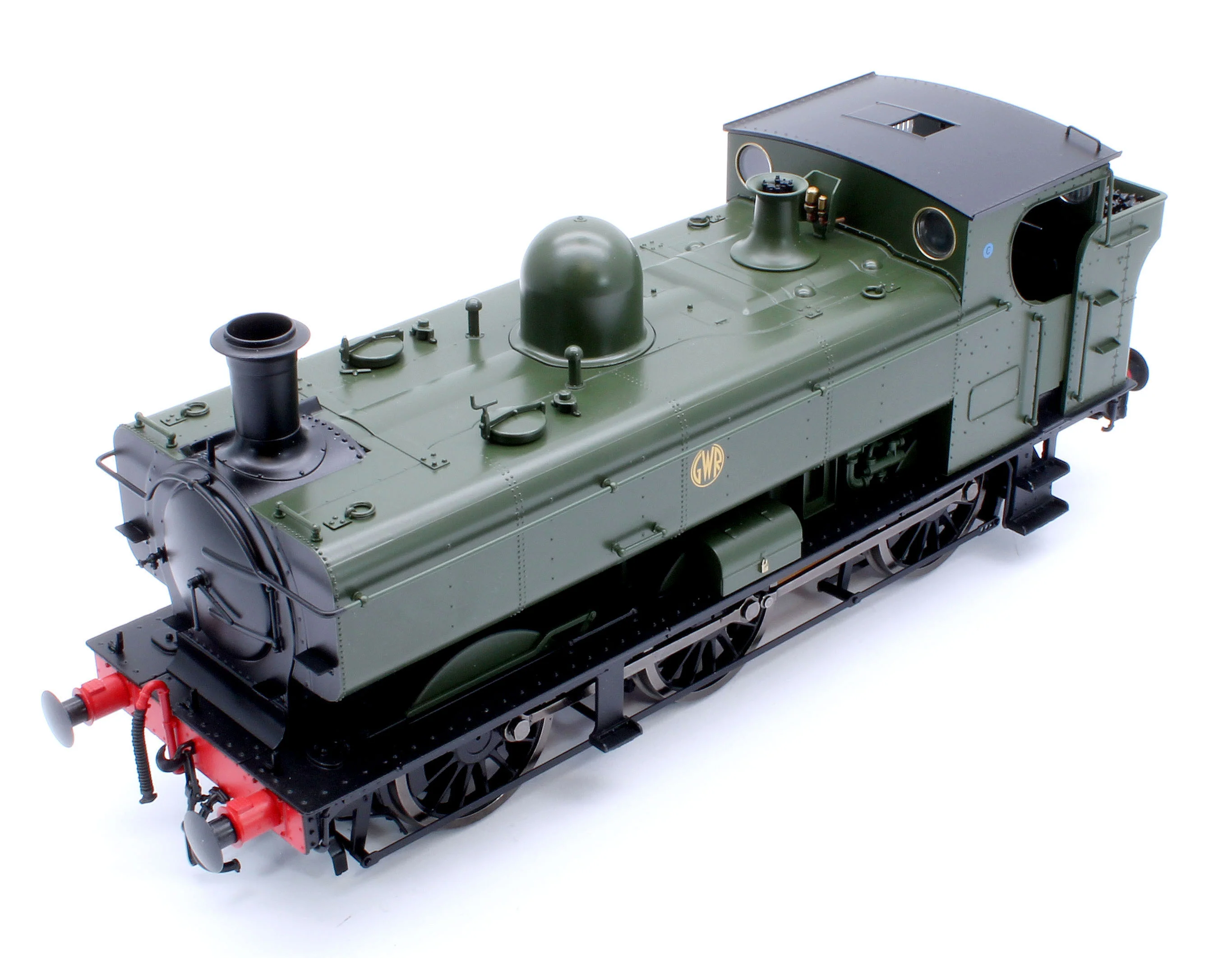 7S-007-014U Class 57xx Pannier GWR Shirtbutton Green Unnumbered - Steam Tank Locomotive - Image 11