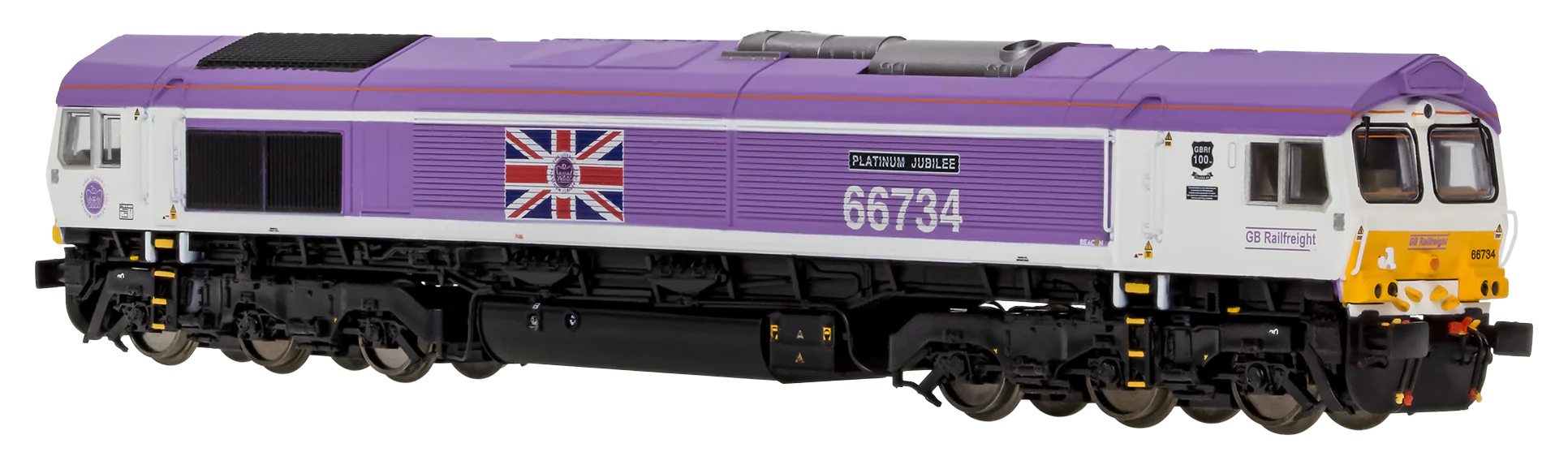 2D-066-006 Class 66 66734 Jubilee Pink "Platinum Jubilee" Diesel Locomotive