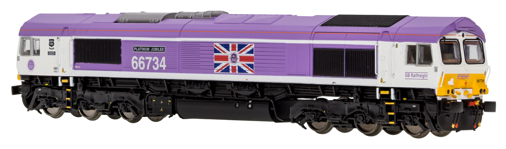 2D-066-006 Class 66 66734 Jubilee Pink "Platinum Jubilee" Diesel Locomotive - Image 4
