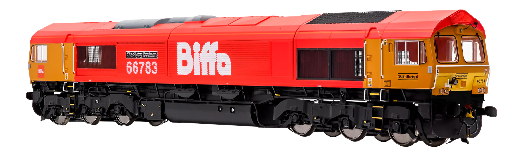 7D-066-006DS Class 66 783 GBRF Biffa 'The Flying Dustman' Diesel Locomotive - DCC Deluxe Sound Fitted - Image 4