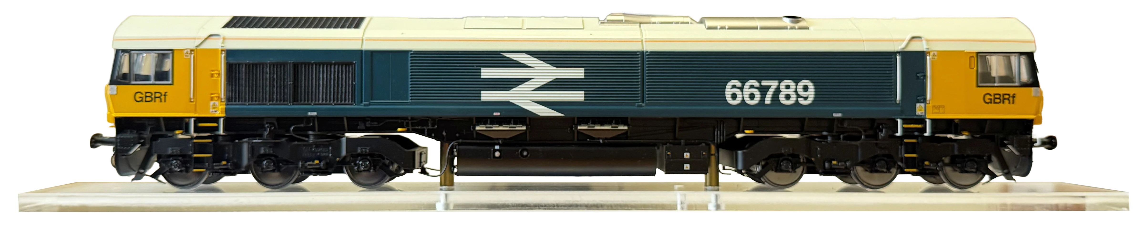 7D-066-005DS Class 66 789 GBRF 'British Rail 1948-1997' BR Blue Large Logo Diesel Locomotive - DCC Deluxe Sound Fitted