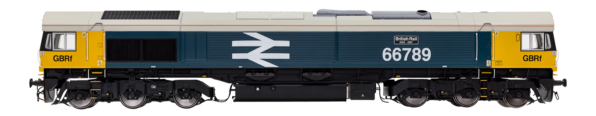 7D-066-005S Class 66 789 GBRF 'British Rail 1948-1997' BR Blue Large Logo Diesel Locomotive - DCC Sound - Image 4