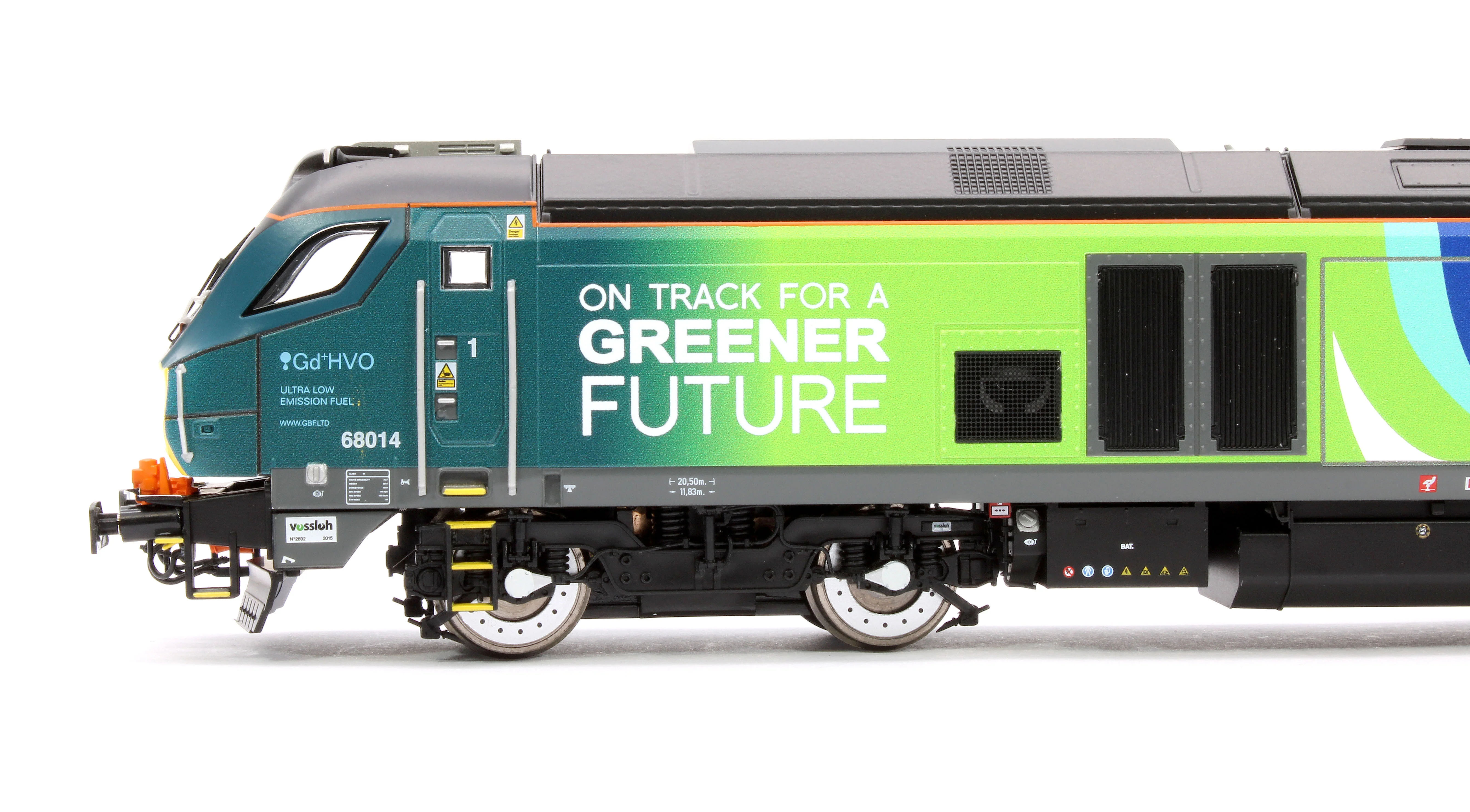 4D-022-028D Class 68 68014 Chiltern Green Bio Fuel Livery Diesel Locomotive - DCC Fitted - Image 7