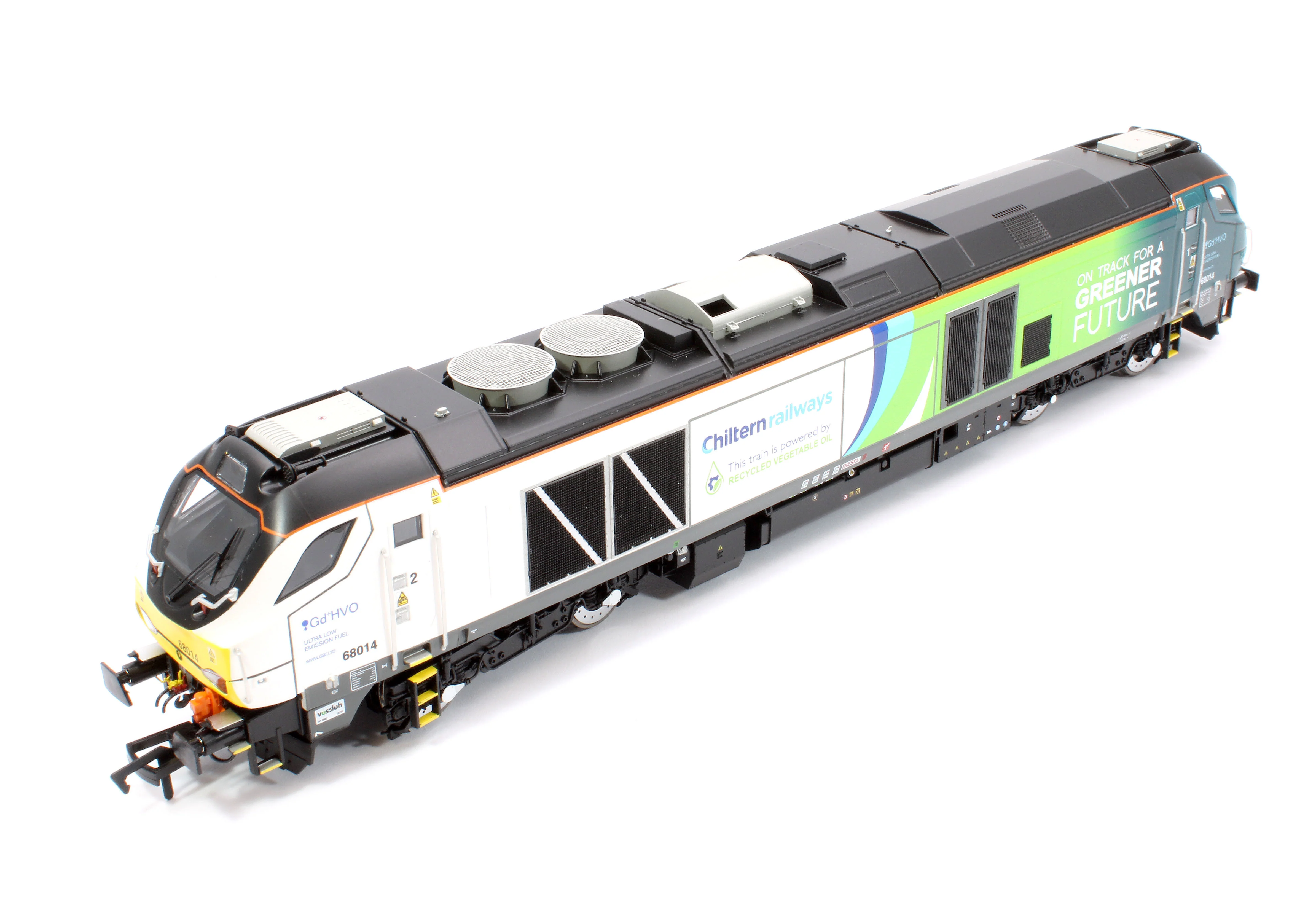 4D-022-028S Class 68 68014 Chiltern Green Bio Fuel Livery Diesel Locomotive - Sound Fitted - Image 12