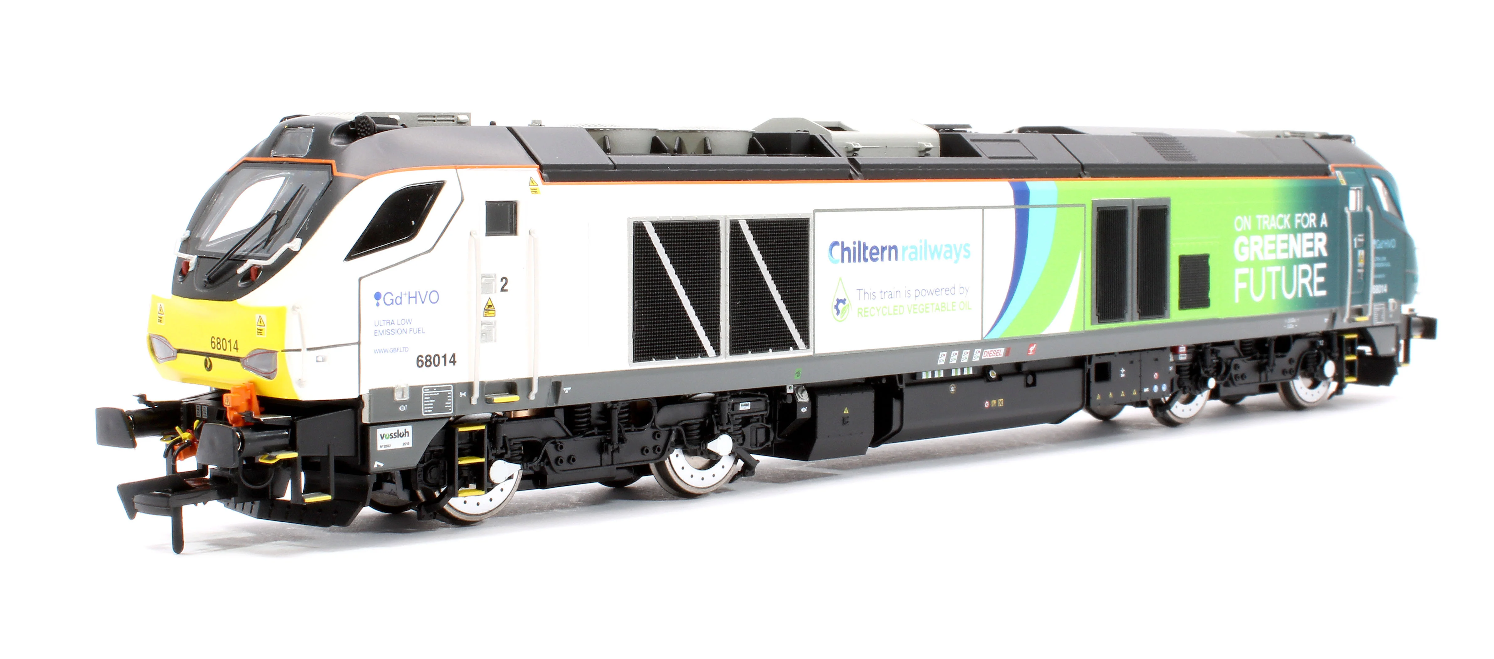 4D-022-028S Class 68 68014 Chiltern Green Bio Fuel Livery Diesel Locomotive - Sound Fitted - Image 3