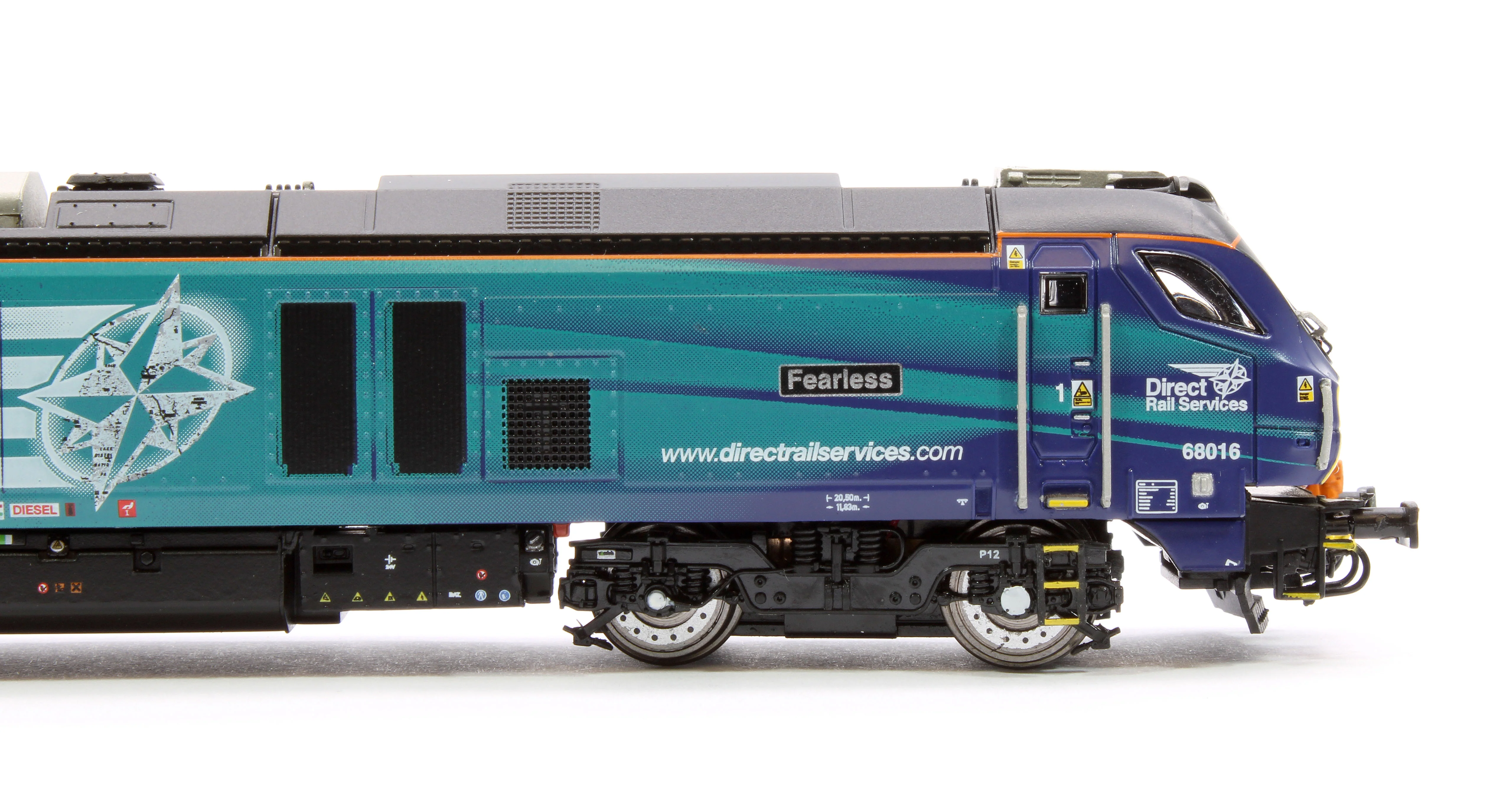 2D-022-012D Class 68 Fearless 68016 DRS Compass Diesel Locomotive - DCC Fitted - Image 7