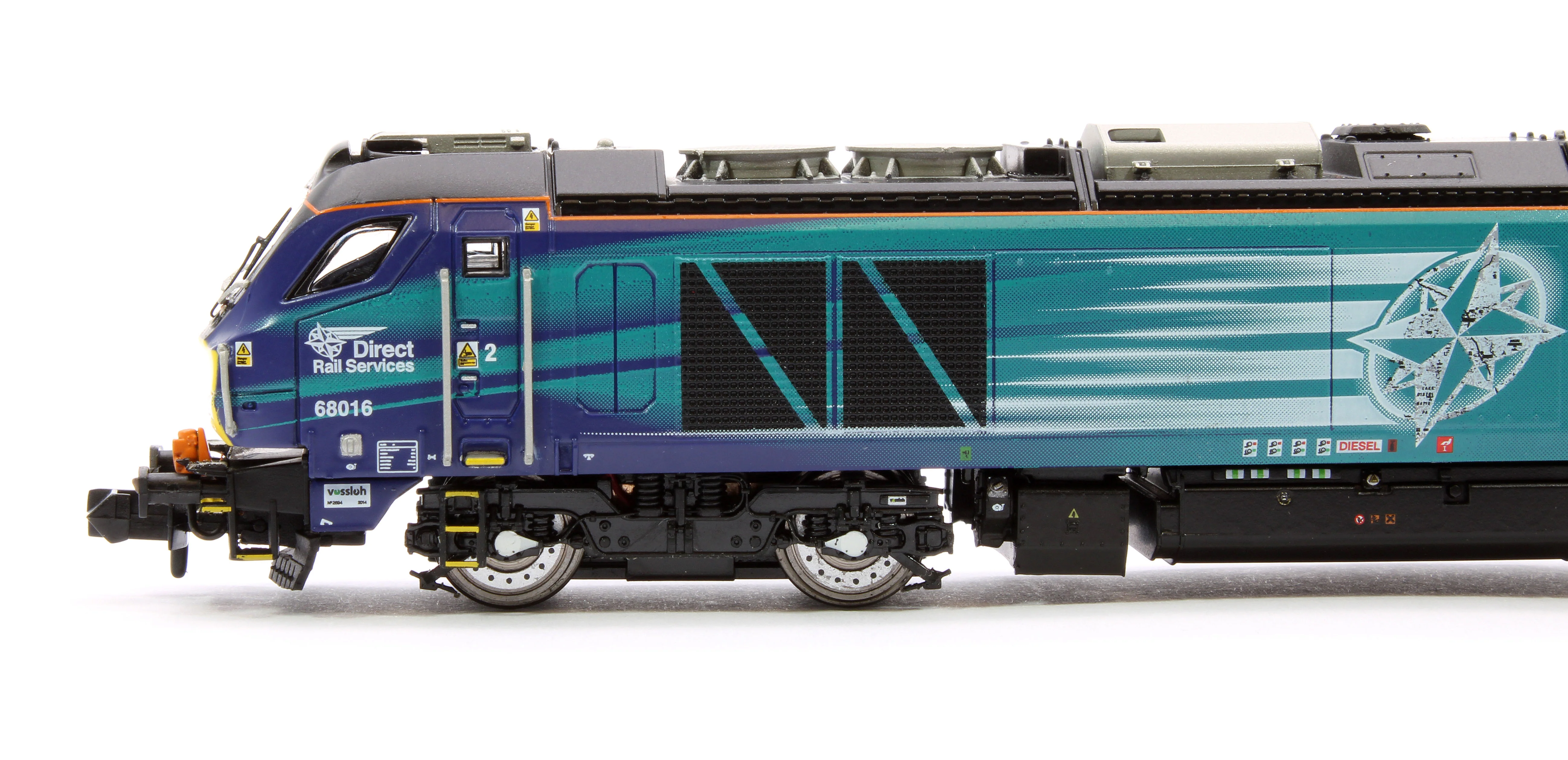 2D-022-012S Class 68 Fearless 68016 DRS Compass Diesel Locomotive - DCC Sound - Image 6