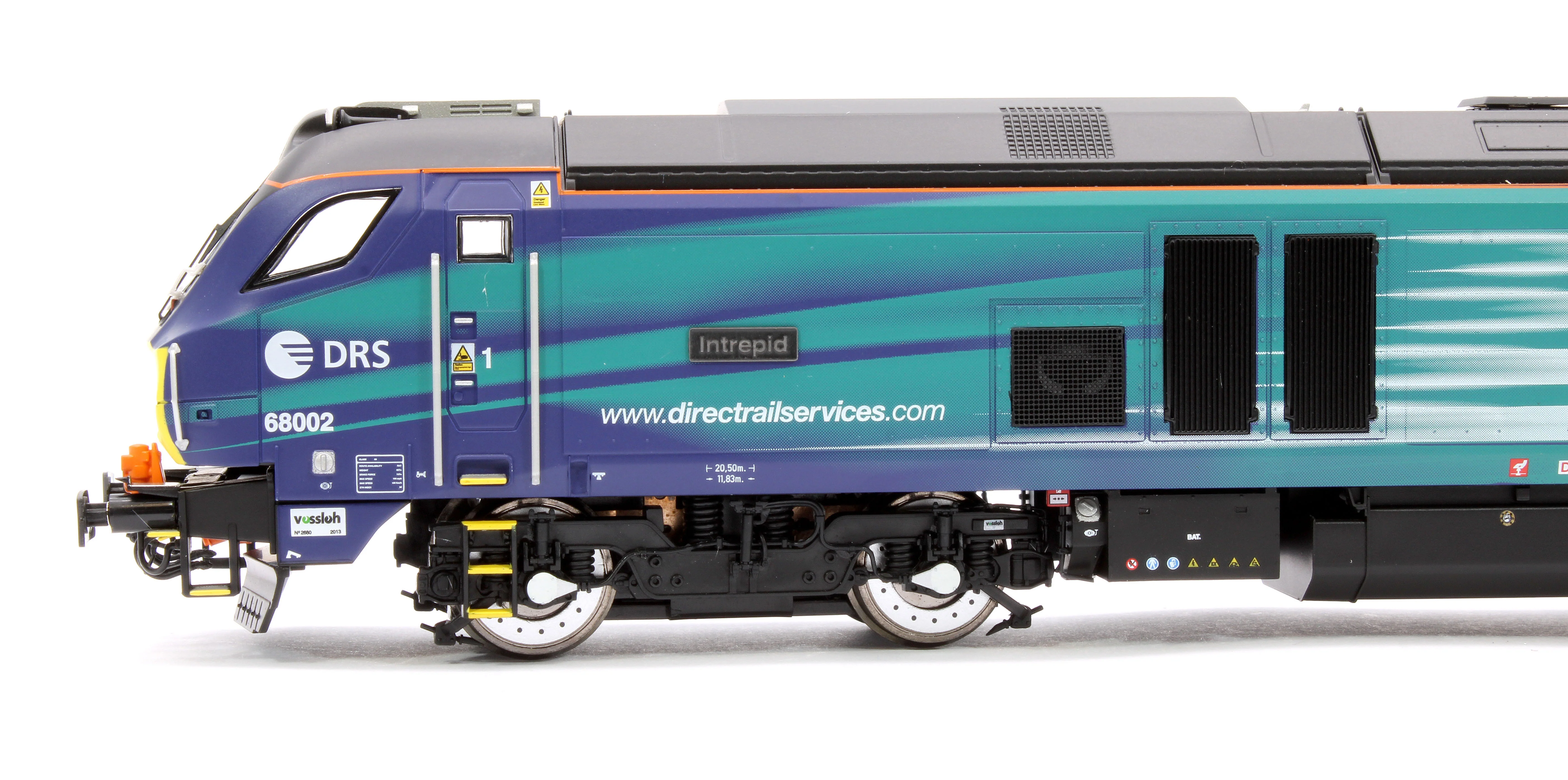4D-022-027D Class 68 "Intrepid" 68002 Compass New DRS Logo Diesel Locomotive - DCC Fitted - Image 7