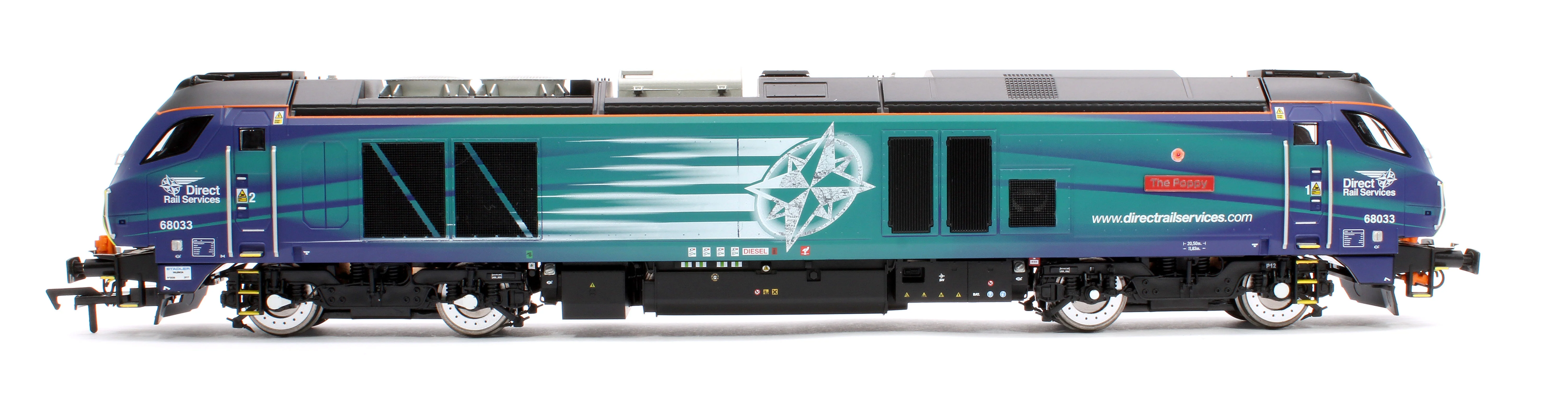4D-022-026 Class 68 "The Poppy" 68033 DRS Compass with Poppy Diesel Locomotive - Image 5
