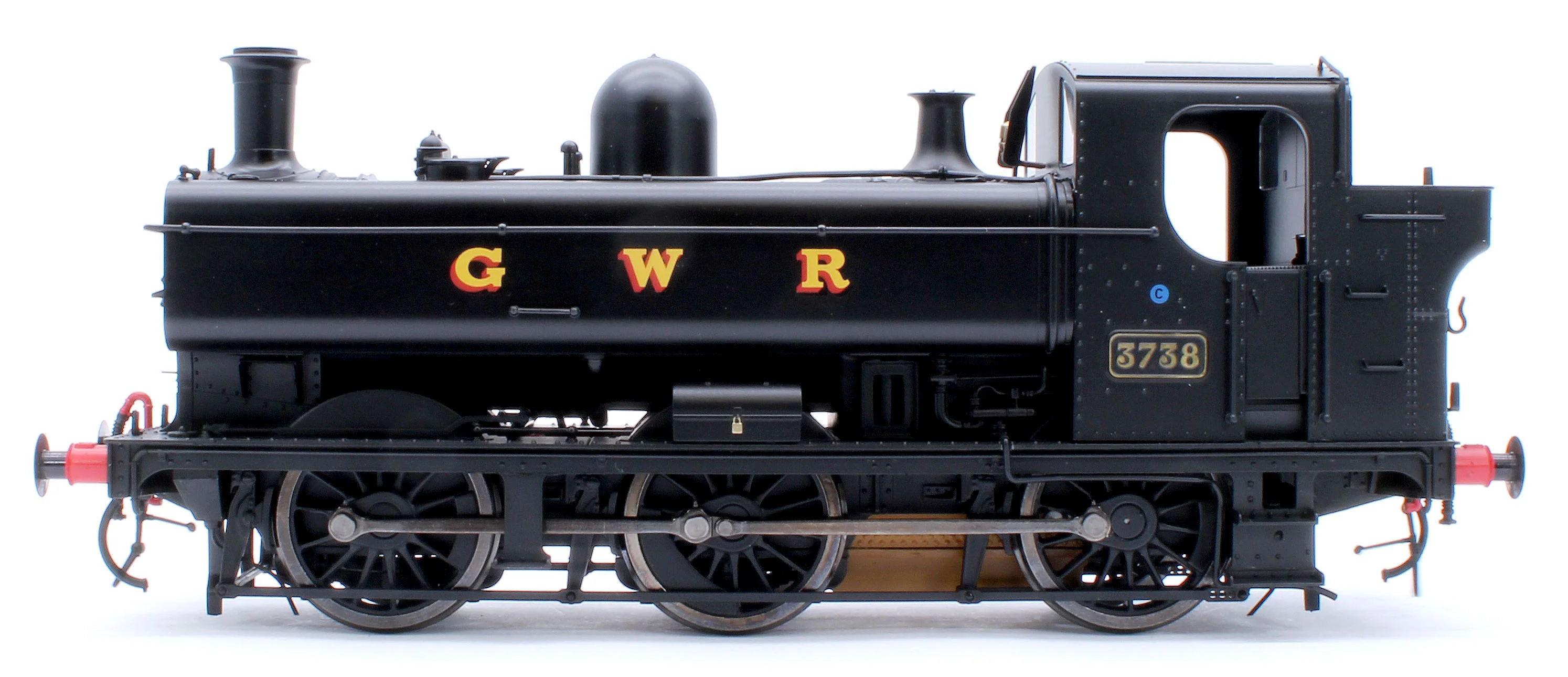 7S-007-019D Class 87xx Pannier GWR Black 3738 - Steam Tank Locomotive - DCC Fitted - Image 2