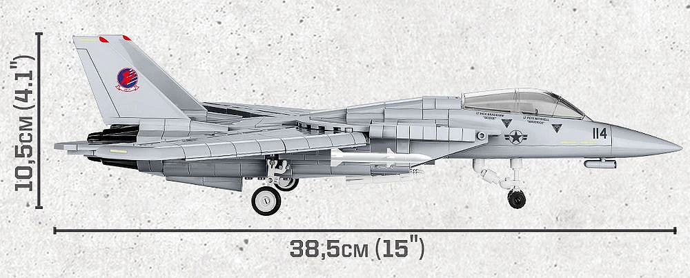 F14 Tomcat Top Gun (759 pcs) Model Kit - Image 12