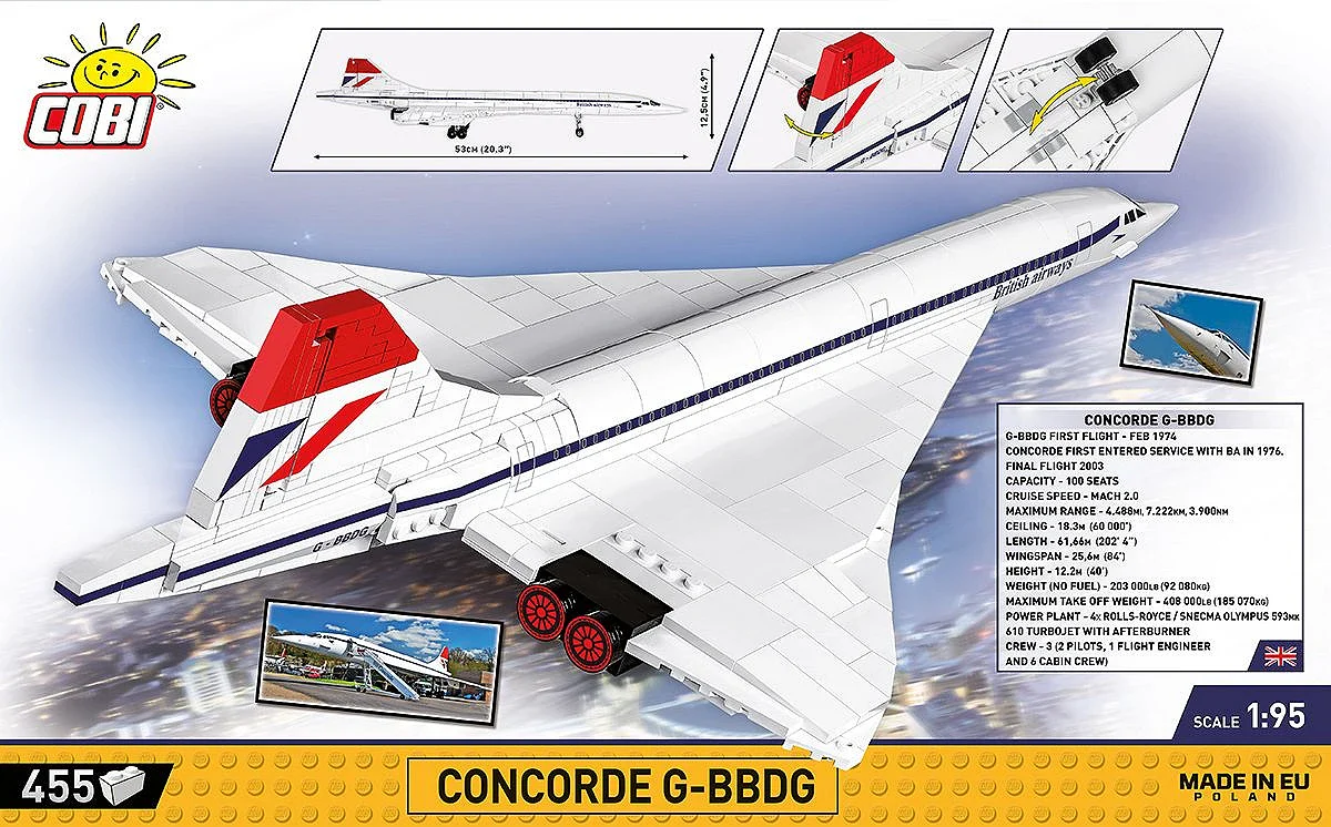 Concorde G-BBDG (455 pcs) Model Kit - Image 4